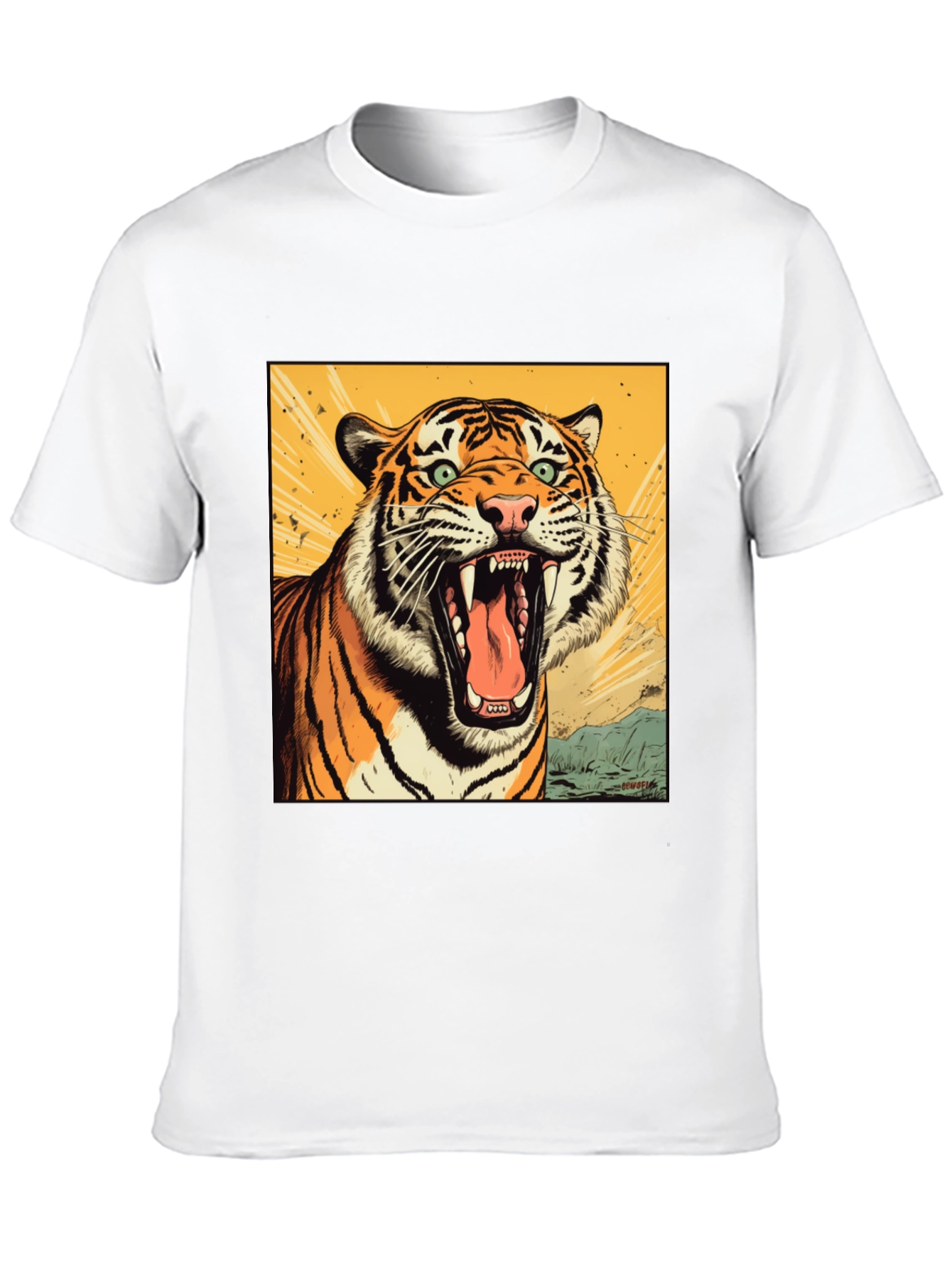 Tiger Graphic Tee - Fierce Roar Design