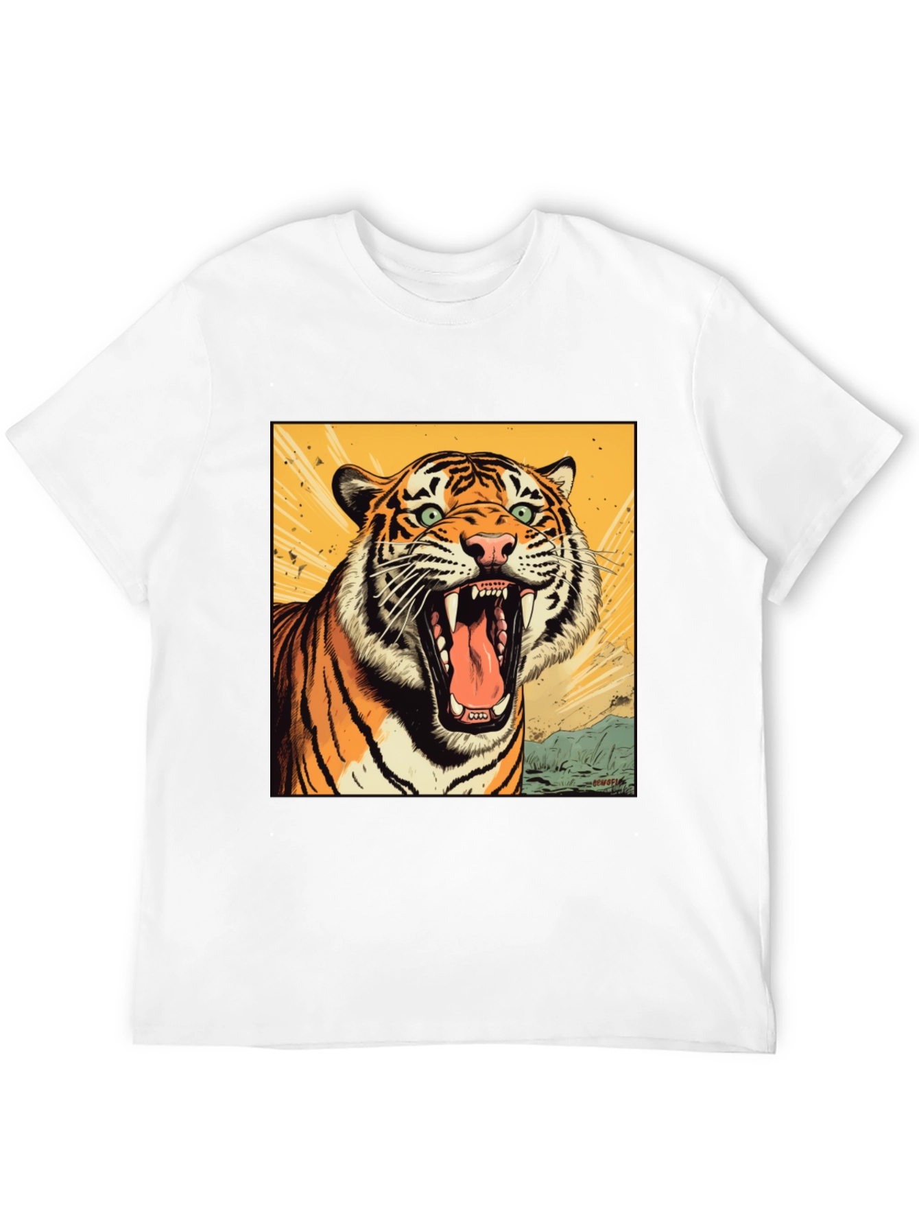 Tiger Graphic Tee - Fierce Roar Design