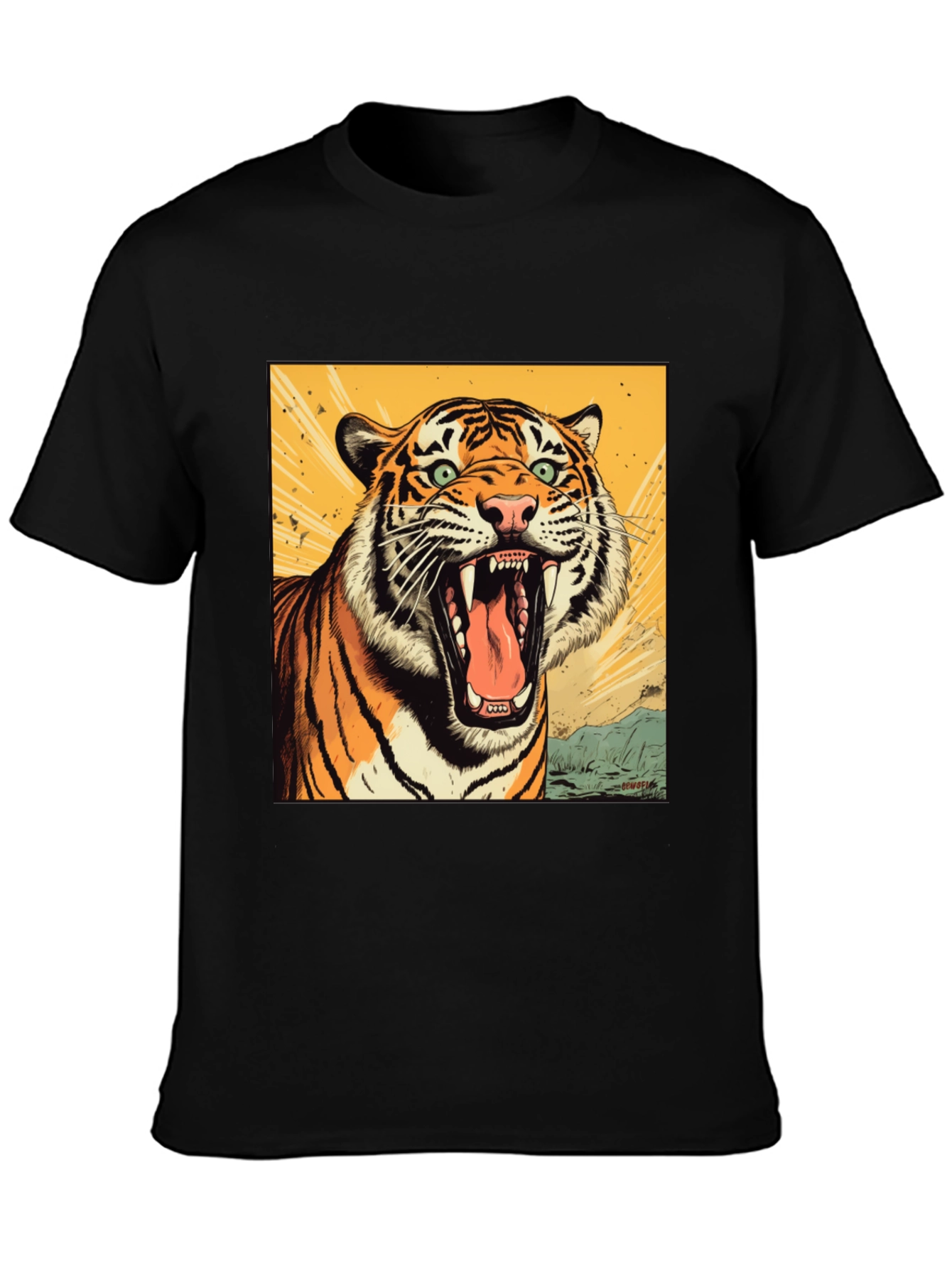 Tiger Graphic Tee - Fierce Roar Design