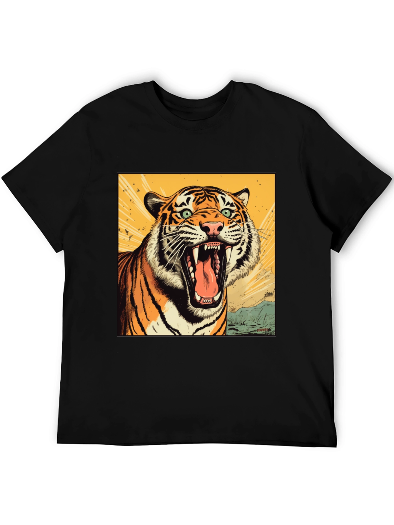Tiger Graphic Tee - Fierce Roar Design