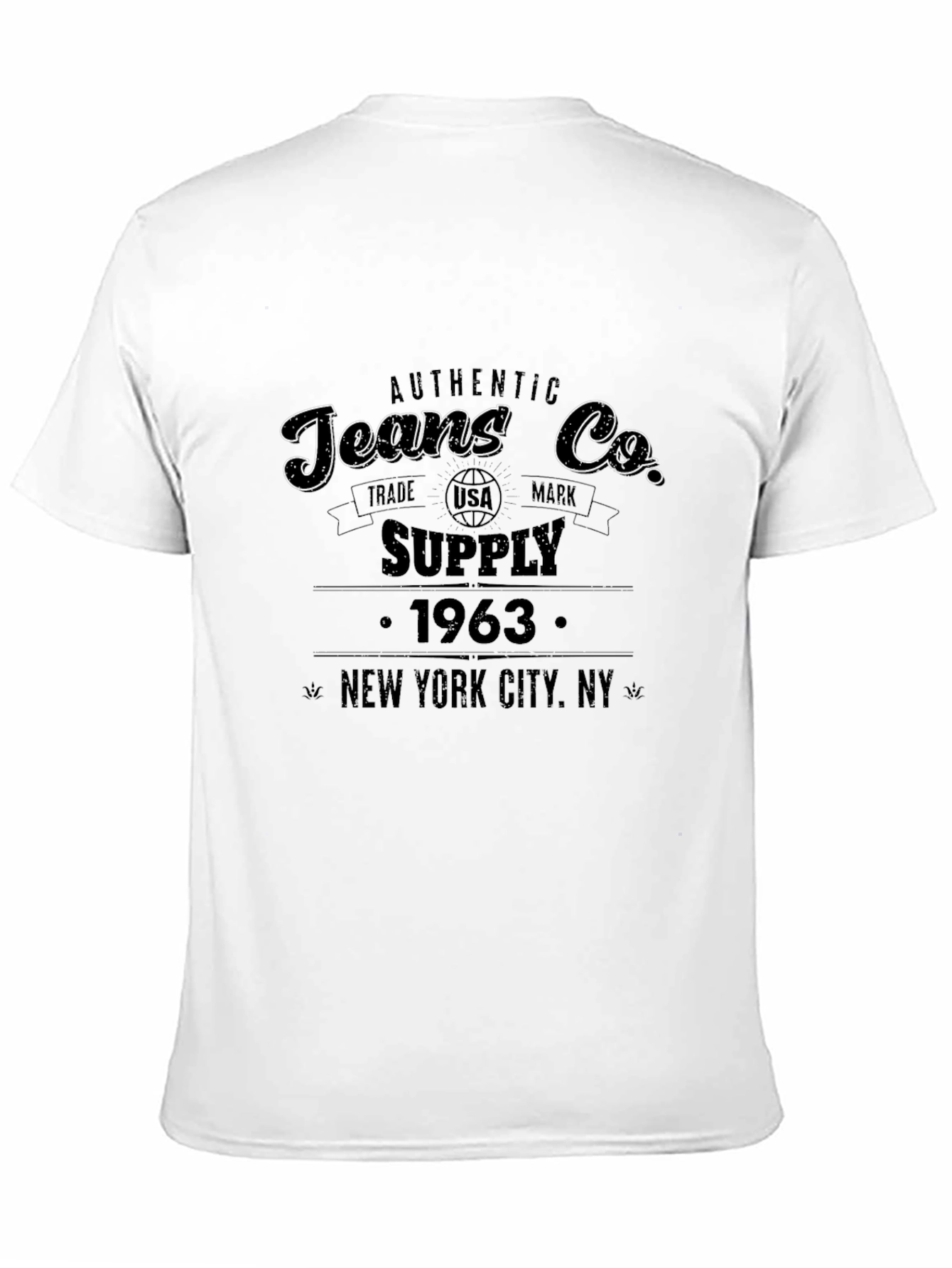 Authentic Jeans Co. Black Graphic T-Shirt