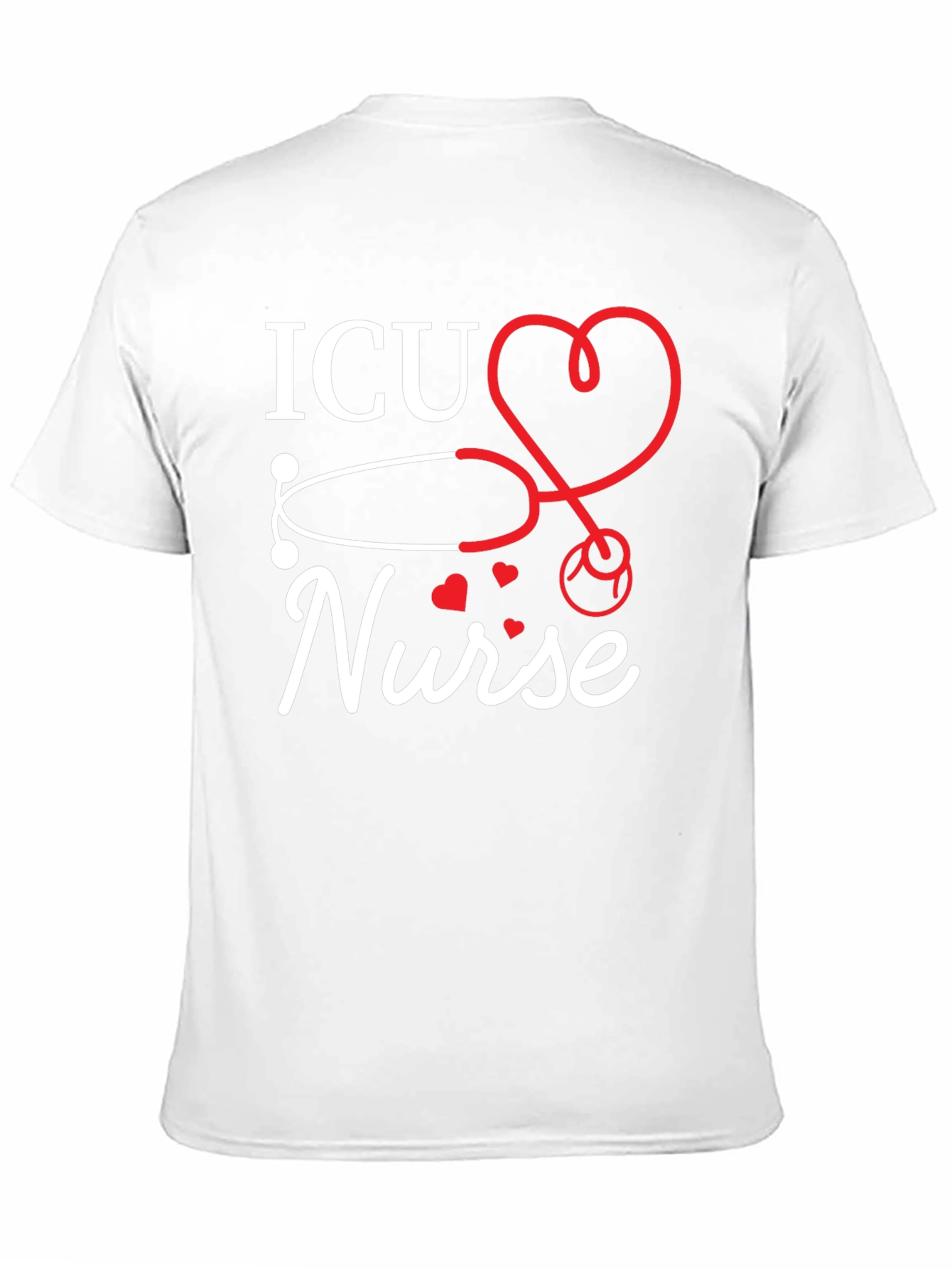 ICU Nurse Stethoscope Heart T-Shirt