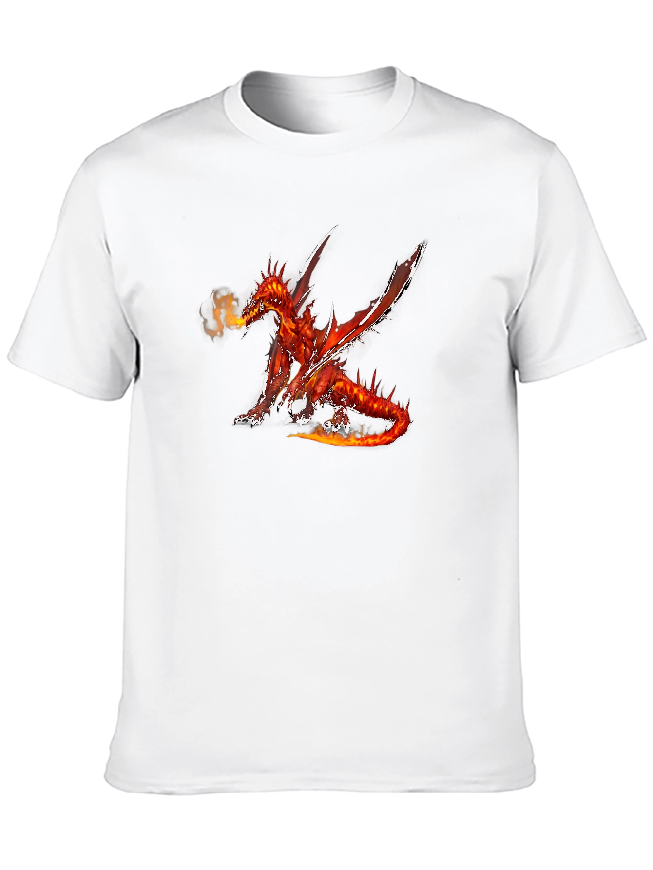 Fiery Dragon Graphic Black T-Shirt