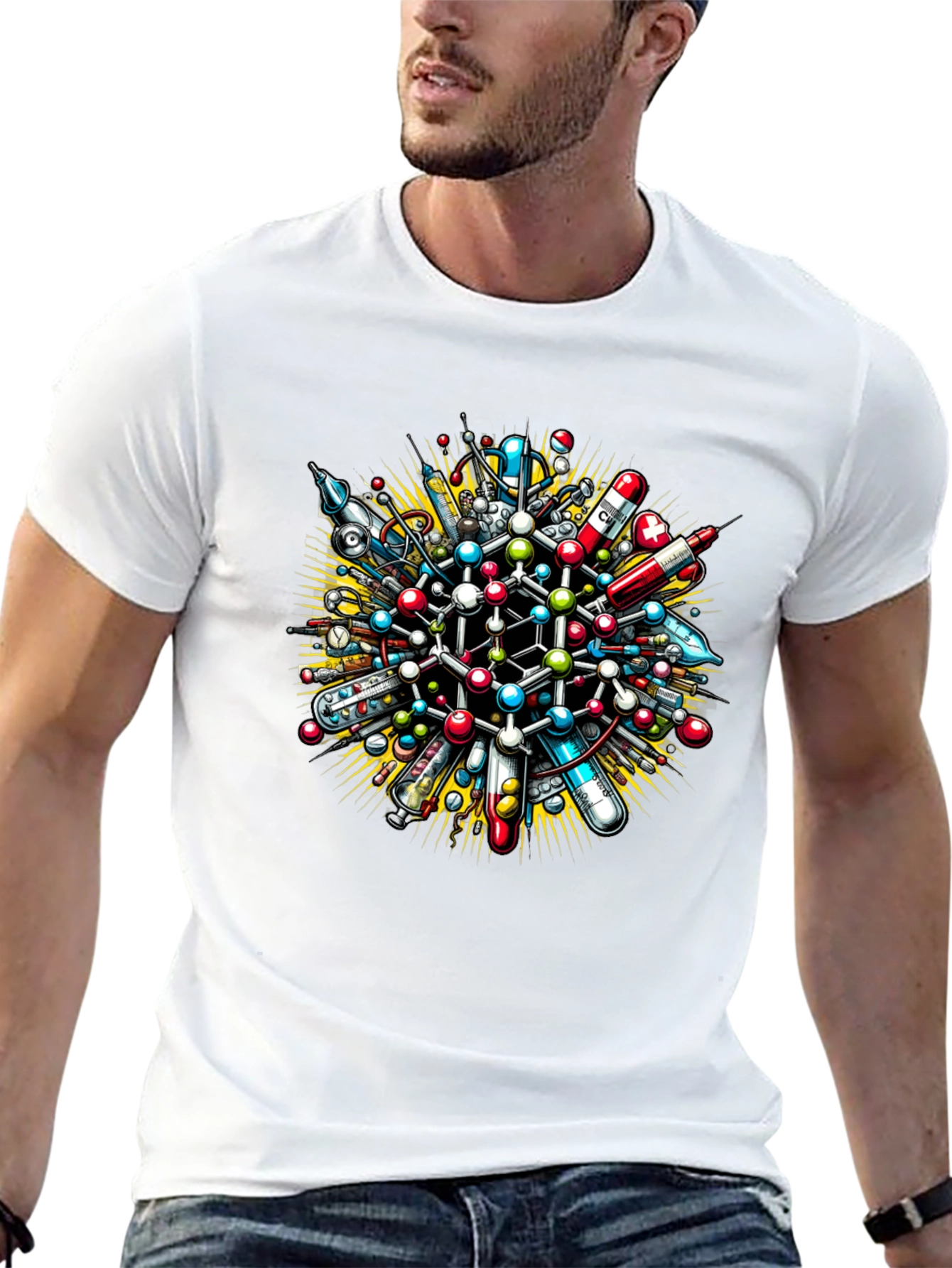 Science Molecule Graphic T-Shirt