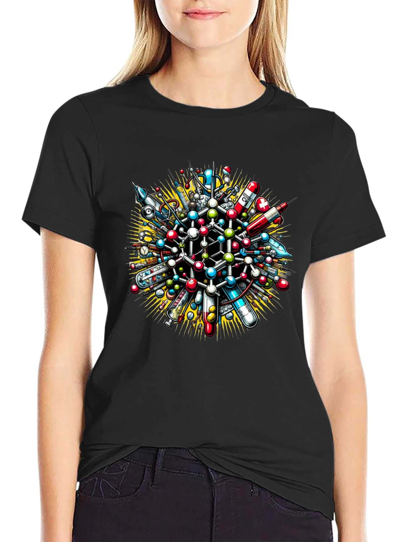 Science Molecule Graphic T-Shirt