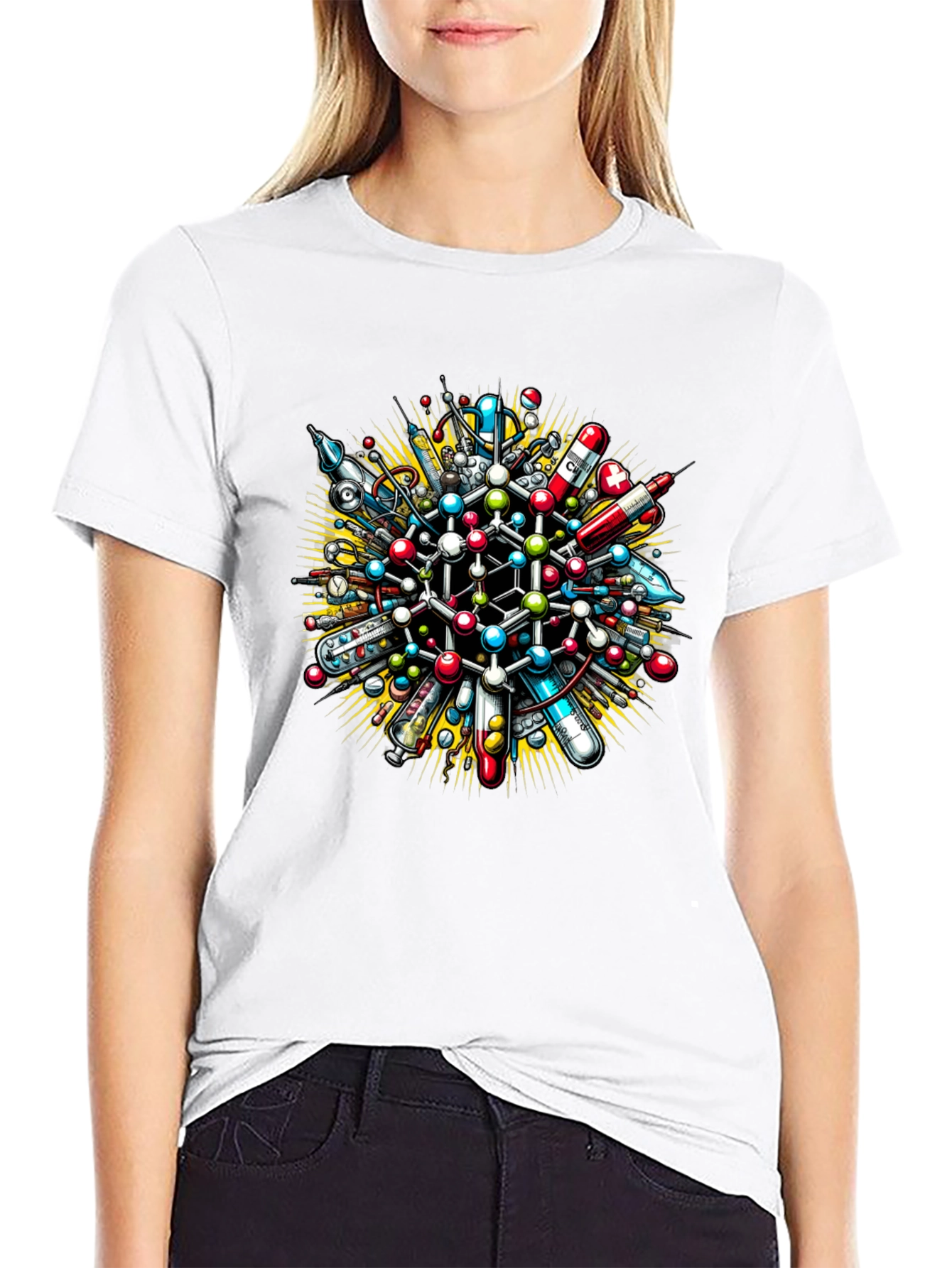 Science Molecule Graphic T-Shirt