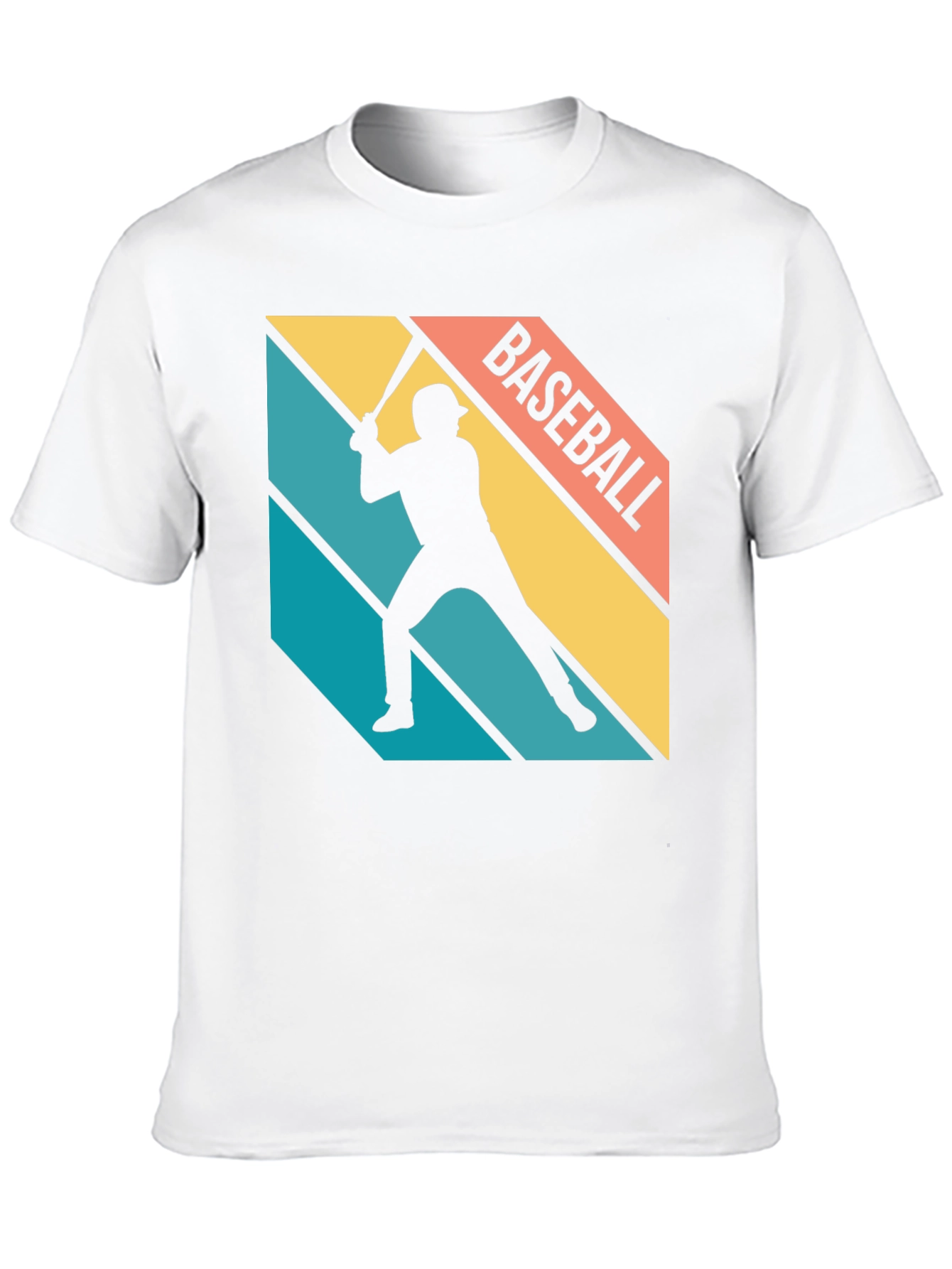 Baseball Silhouette Retro Graphic Tee