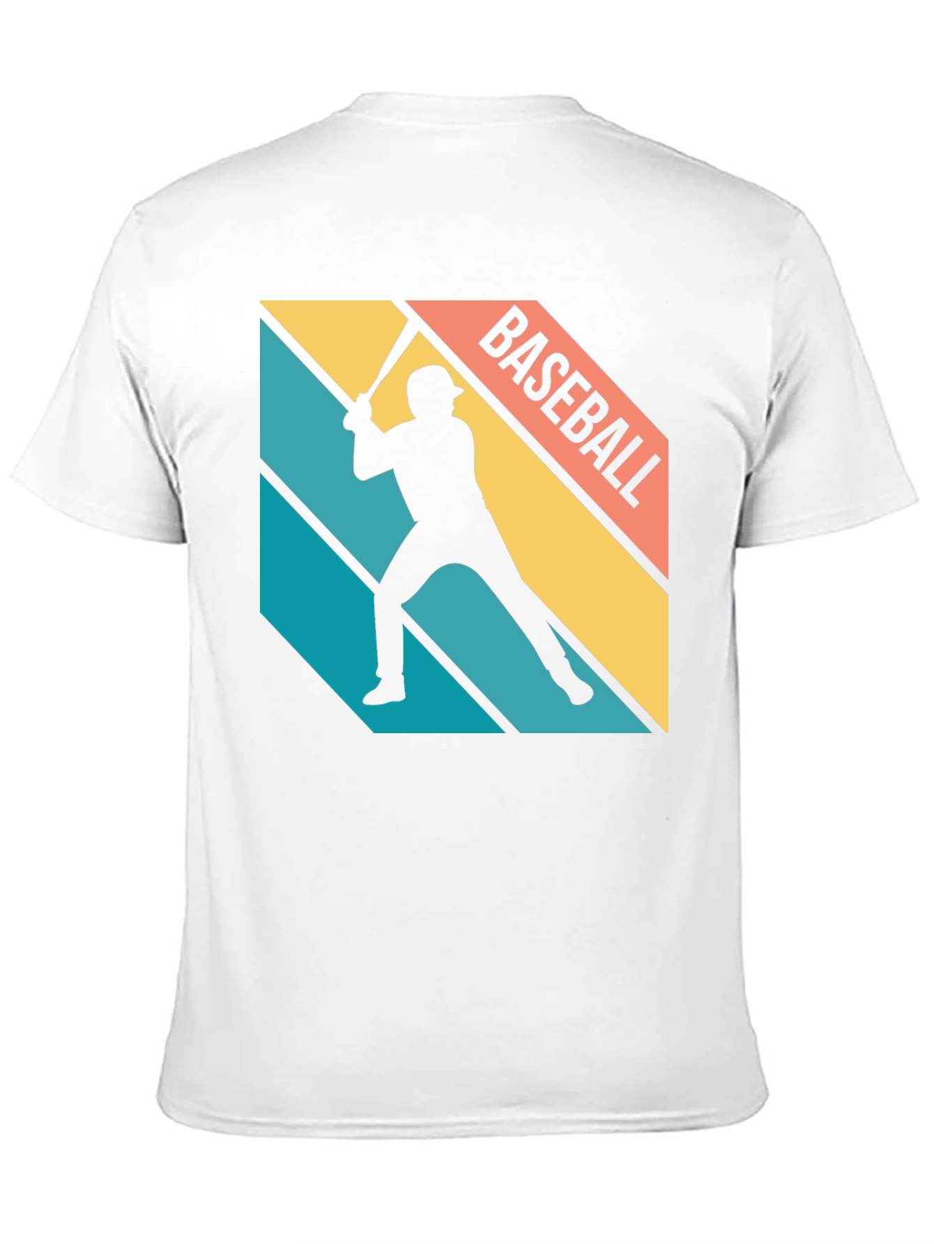 Baseball Silhouette Retro Graphic Tee