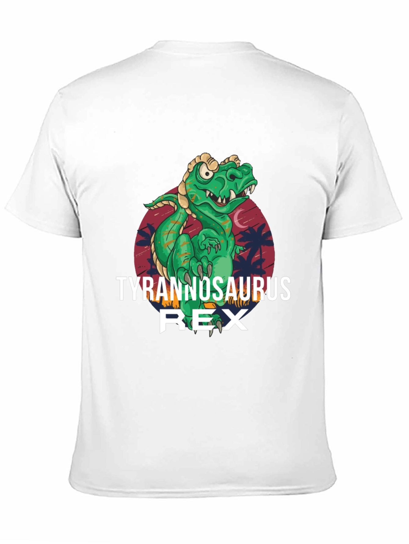 Tyrannosaurus Rex Graphic Print Black T-Shirt