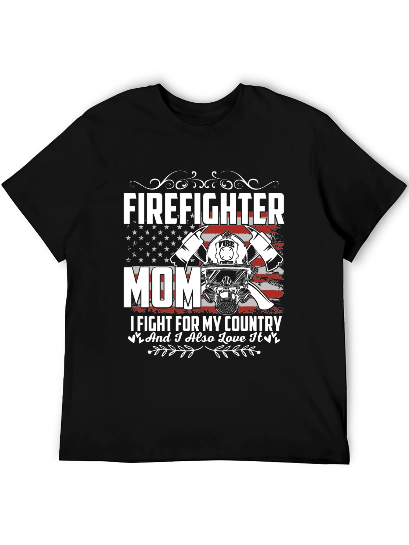 Firefighter Mom Graphic T-Shirt