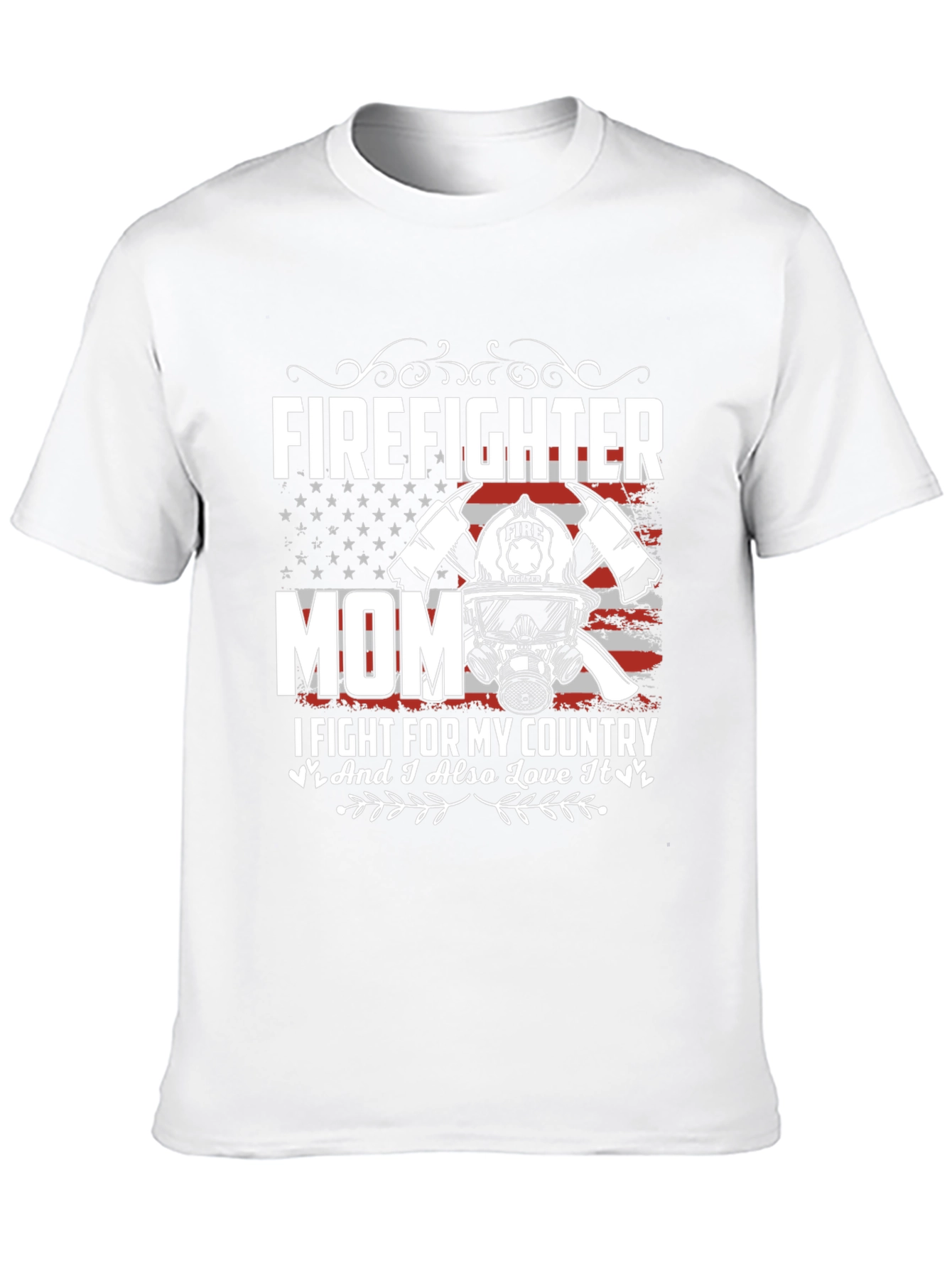 Firefighter Mom Graphic T-Shirt