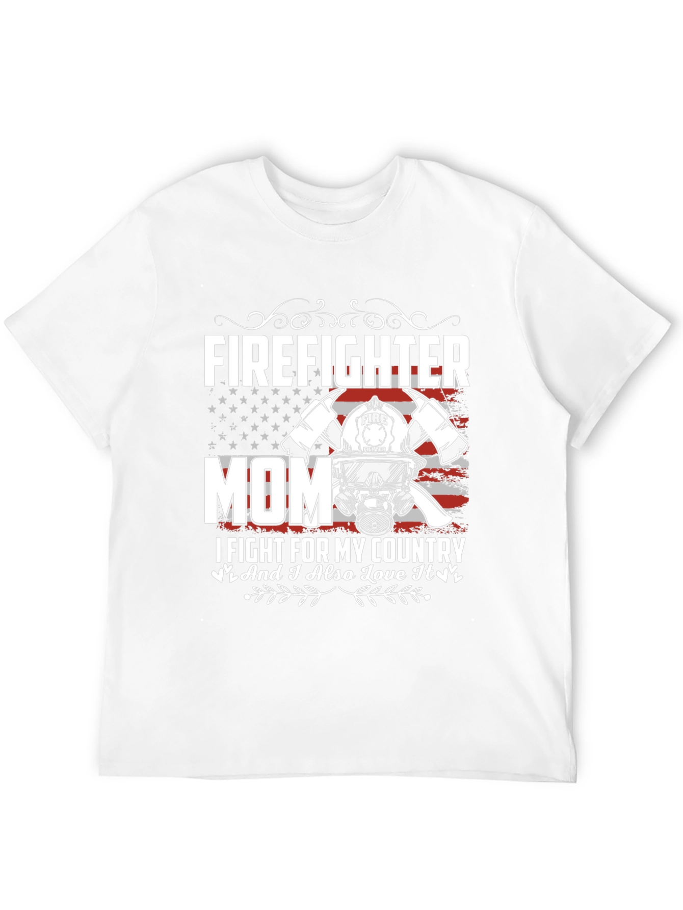 Firefighter Mom Graphic T-Shirt