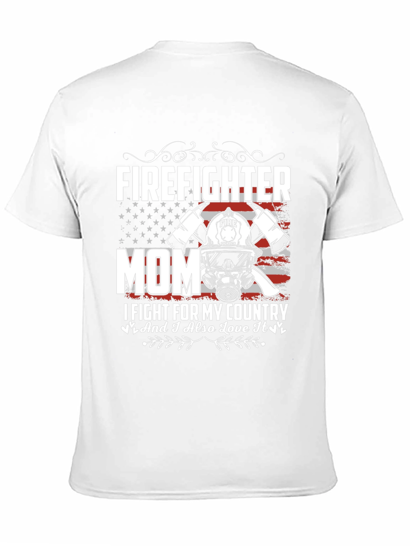 Firefighter Mom Graphic T-Shirt