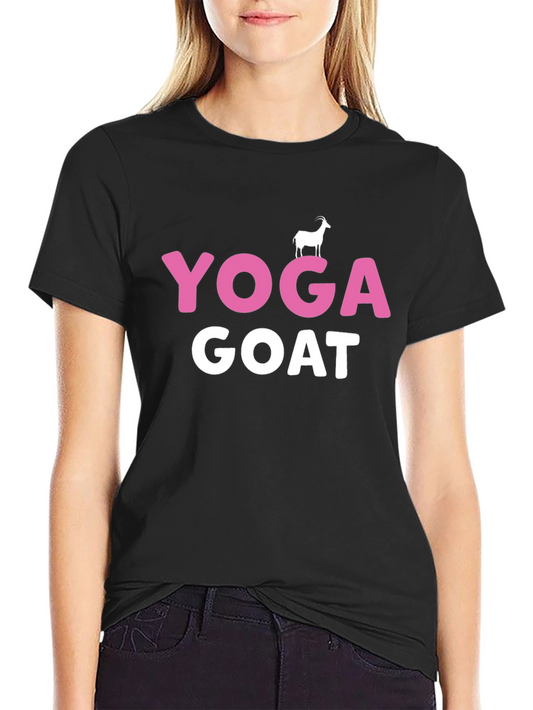 Yoga Goat Graphic T-Shirt - Black