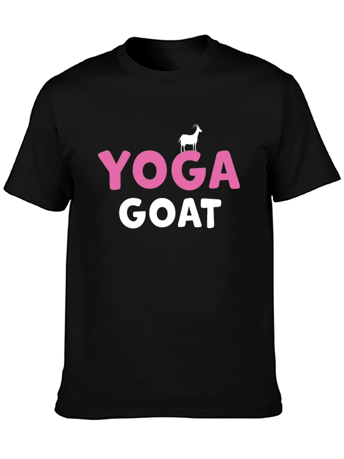 Yoga Goat Graphic T-Shirt - Black