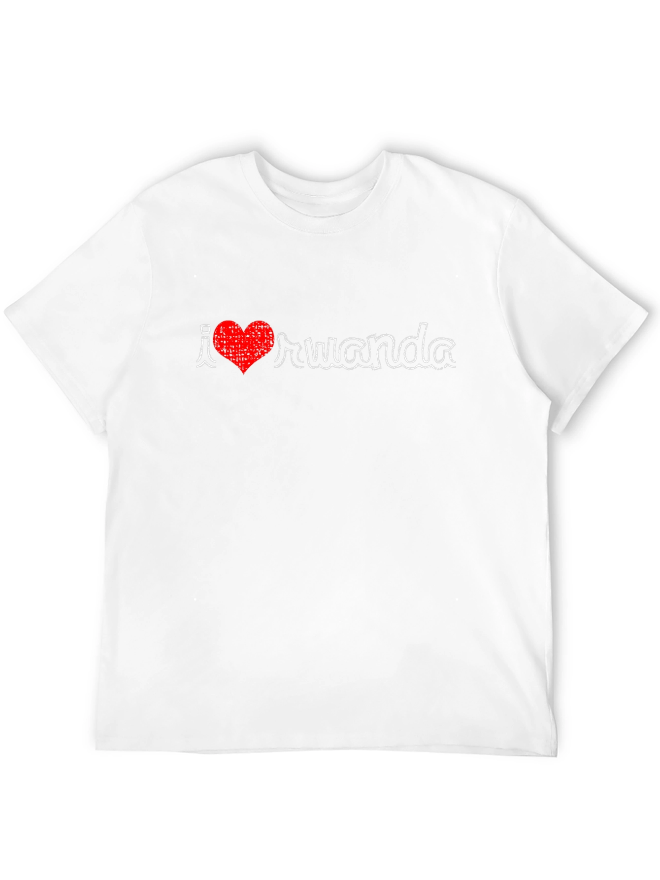I Love Rwanda Tee - Black Graphic T-Shirt