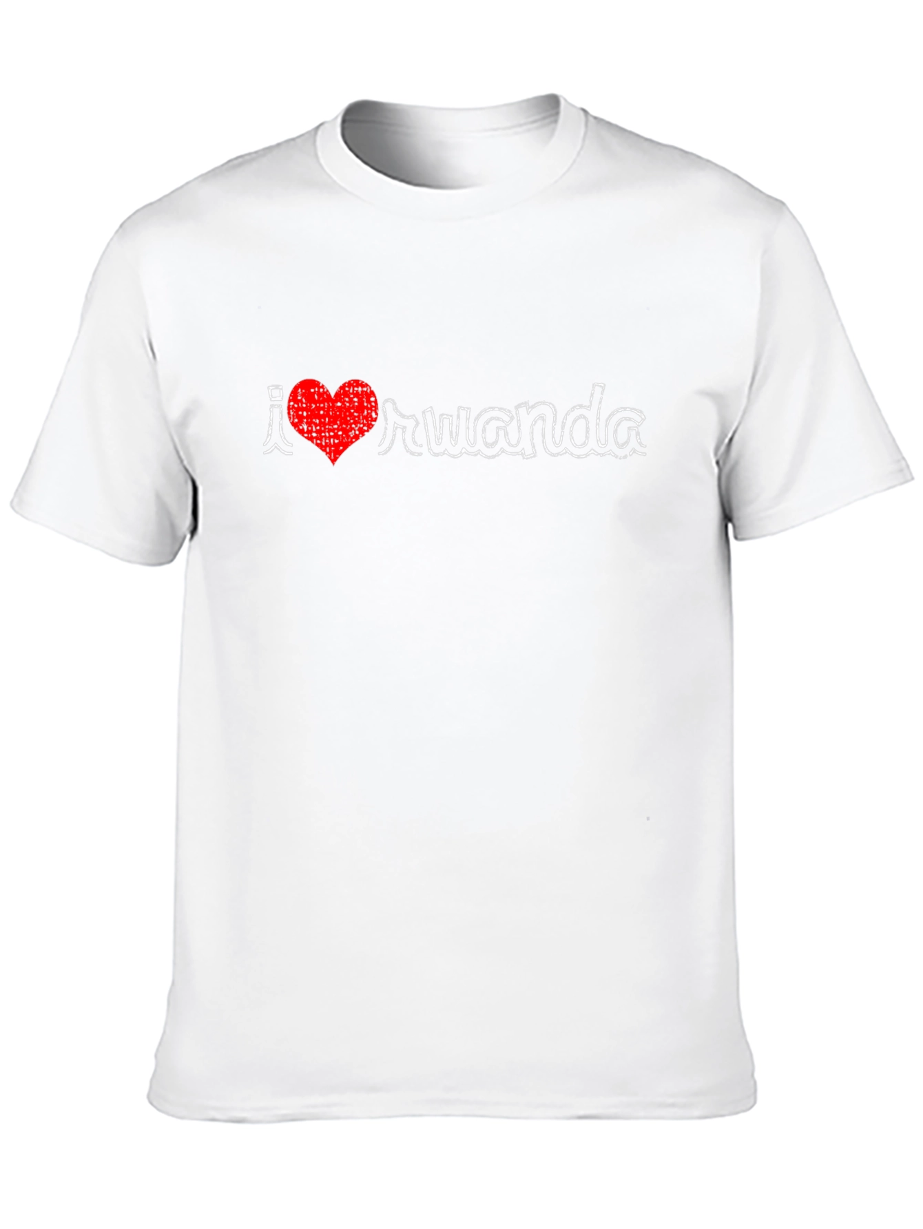I Love Rwanda Tee - Black Graphic T-Shirt