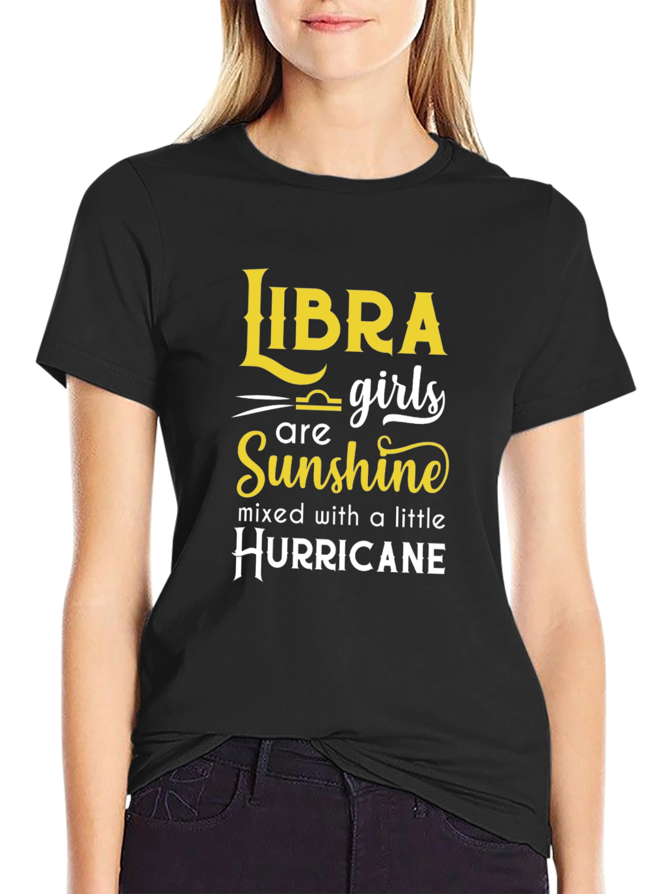 Libra Girls Sunshine T-Shirt - Zodiac Graphic Tee