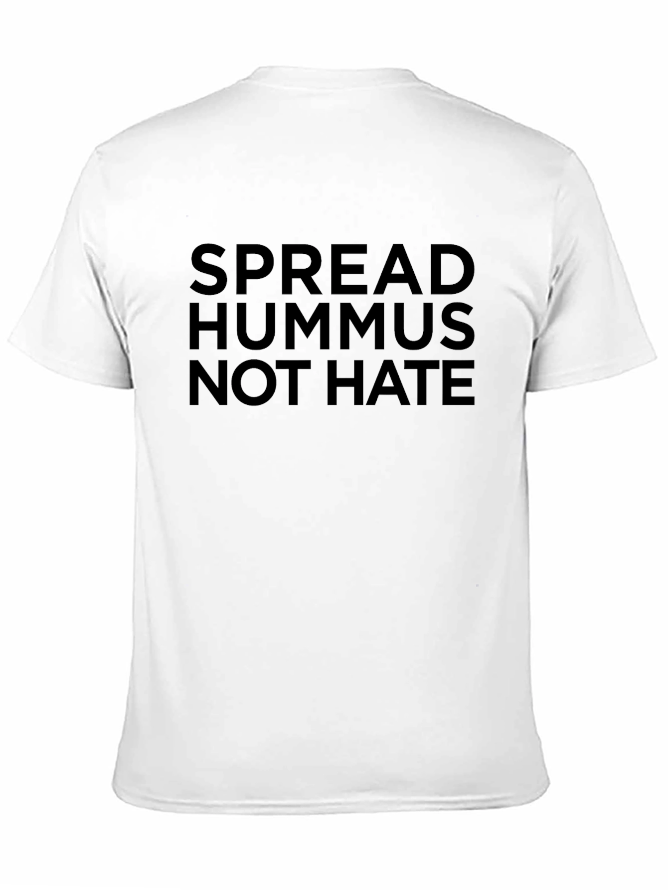 Spread Hummus Not Hate Black Graphic Tee