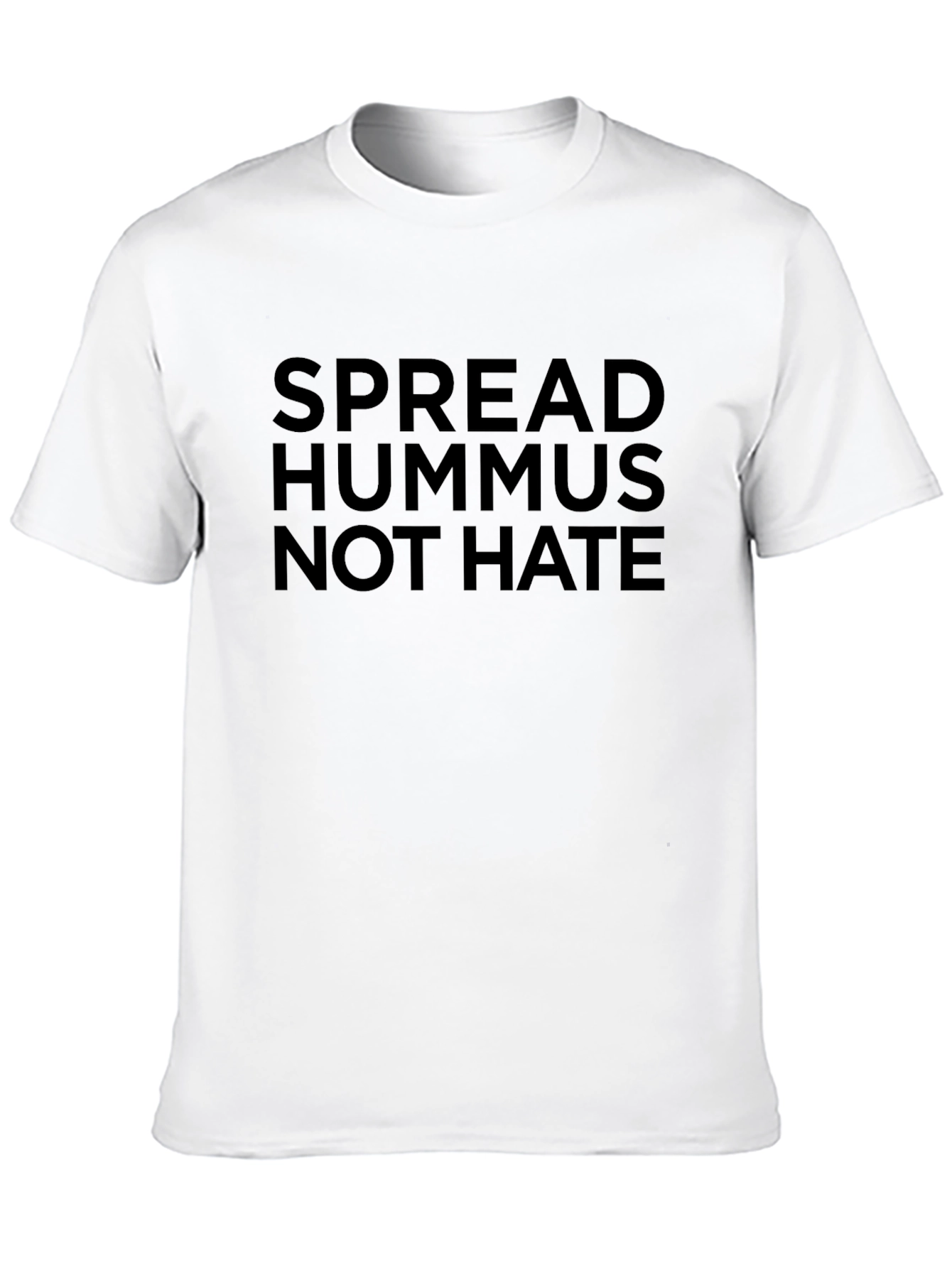 Spread Hummus Not Hate Black Graphic Tee