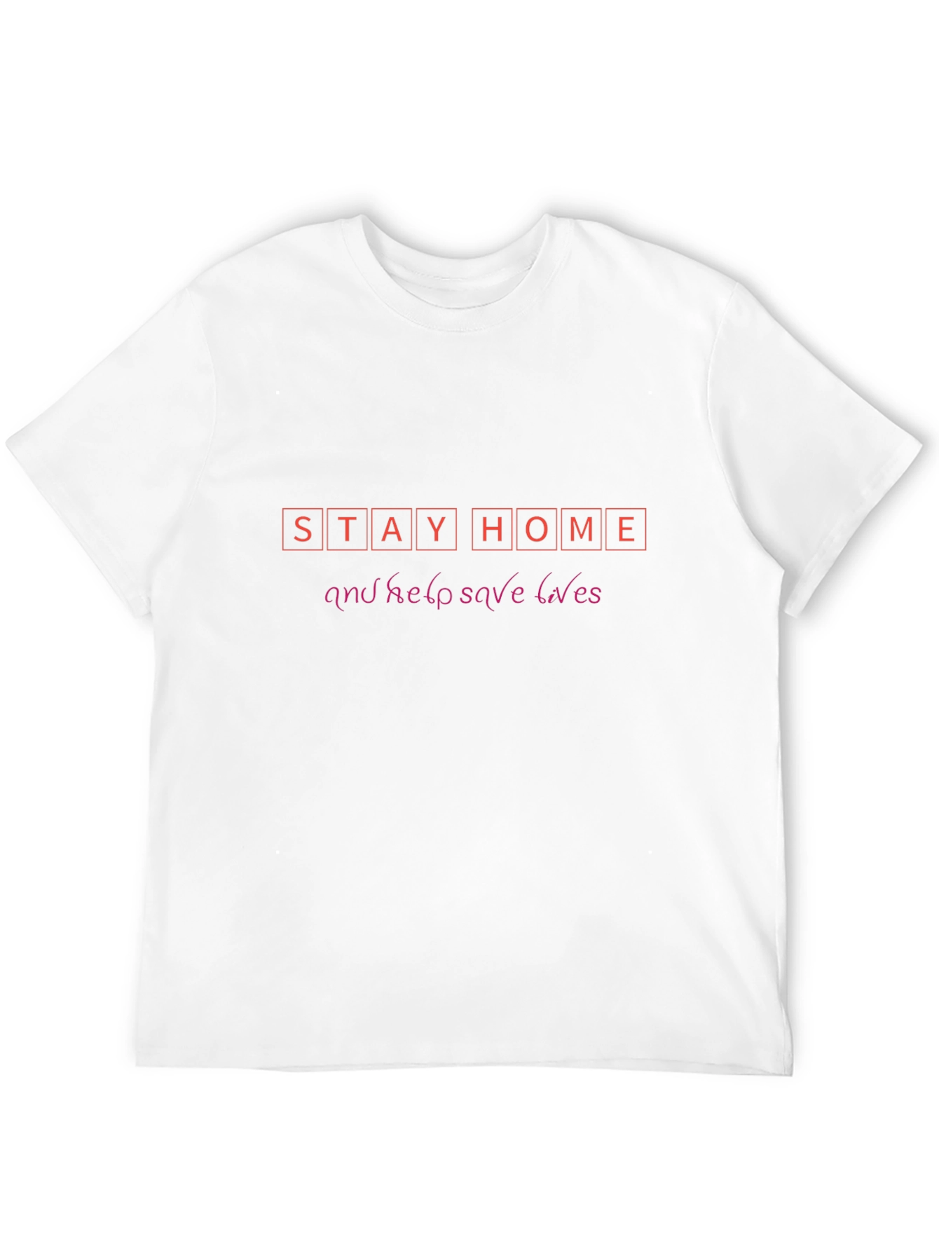 Stay Home Save Lives Graphic Tee - Black