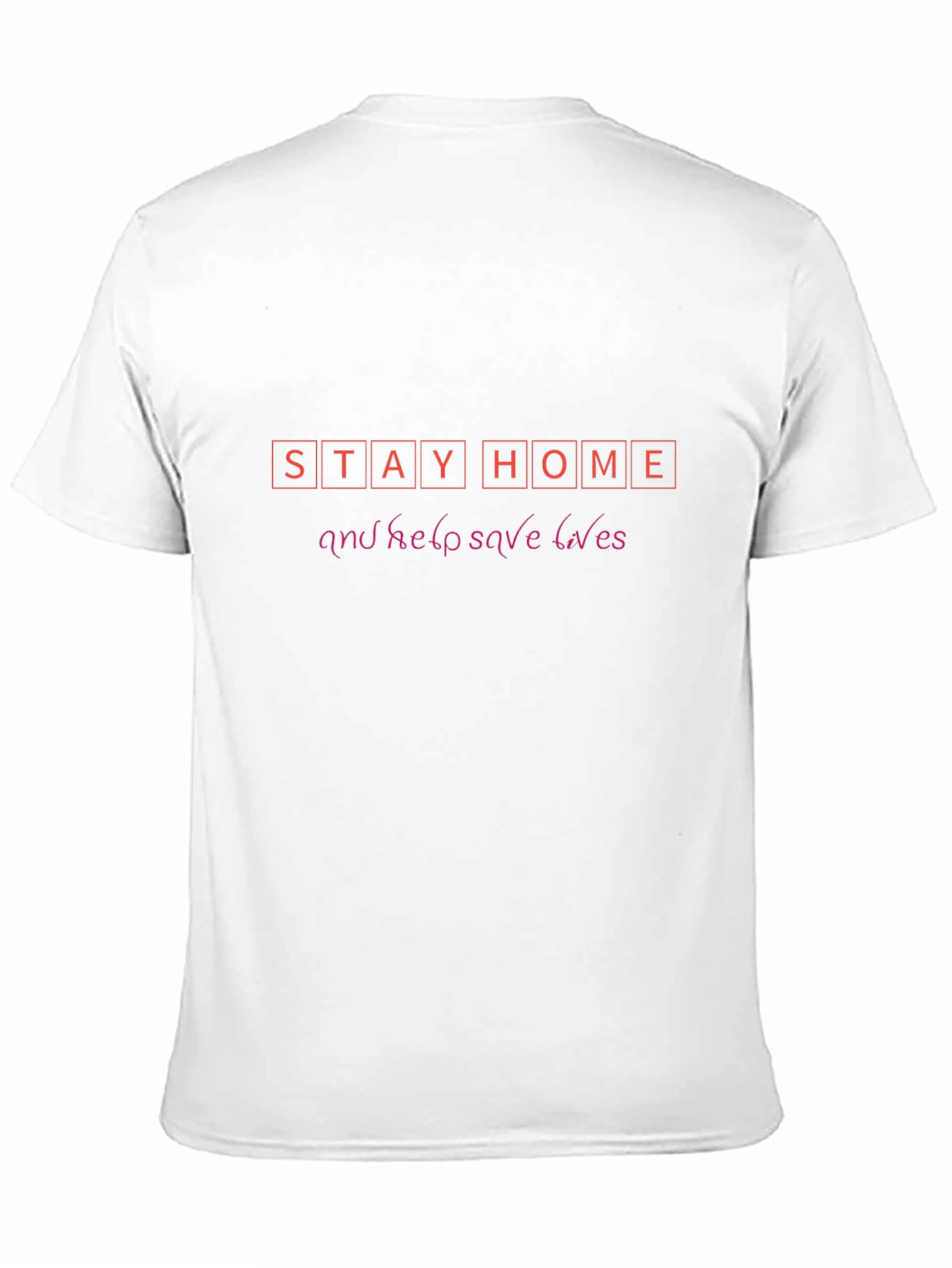Stay Home Save Lives Graphic Tee - Black