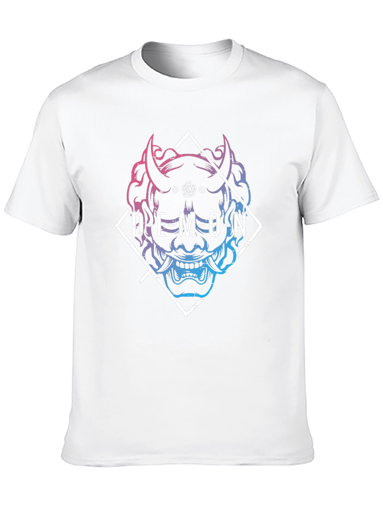 Demon Graphic Print Black T-Shirt