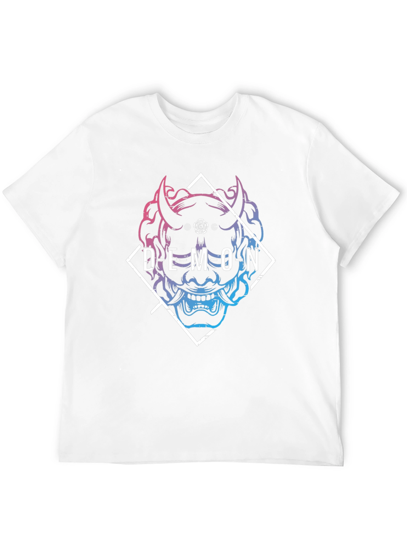 Demon Graphic Print Black T-Shirt