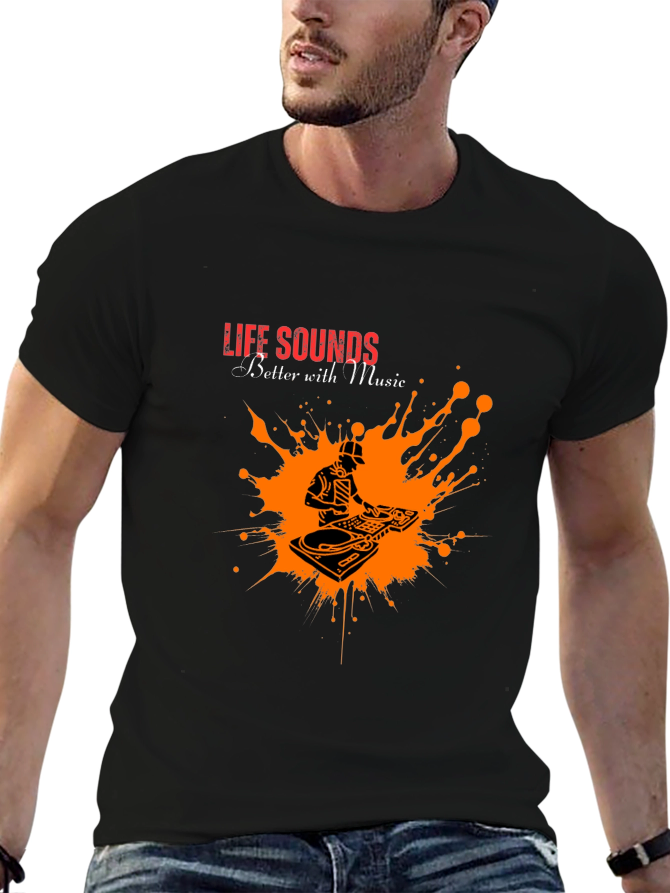 Life Sounds Better with Music T-Shirt