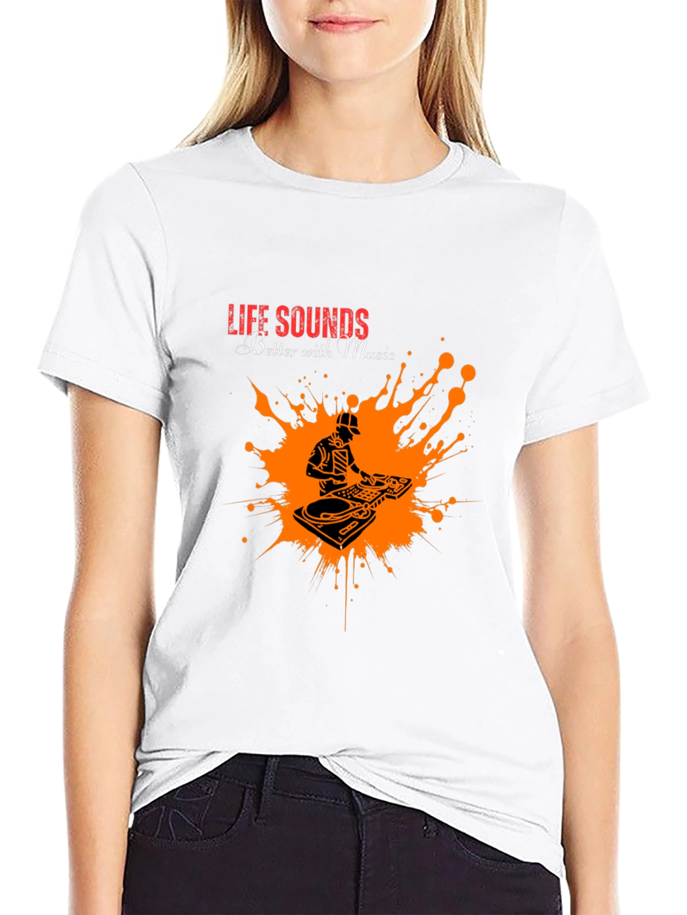 Life Sounds Better with Music T-Shirt