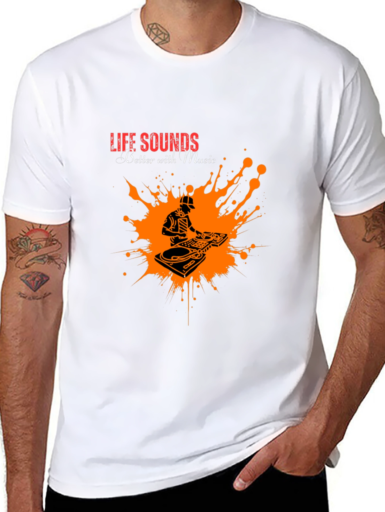 Life Sounds Better with Music T-Shirt