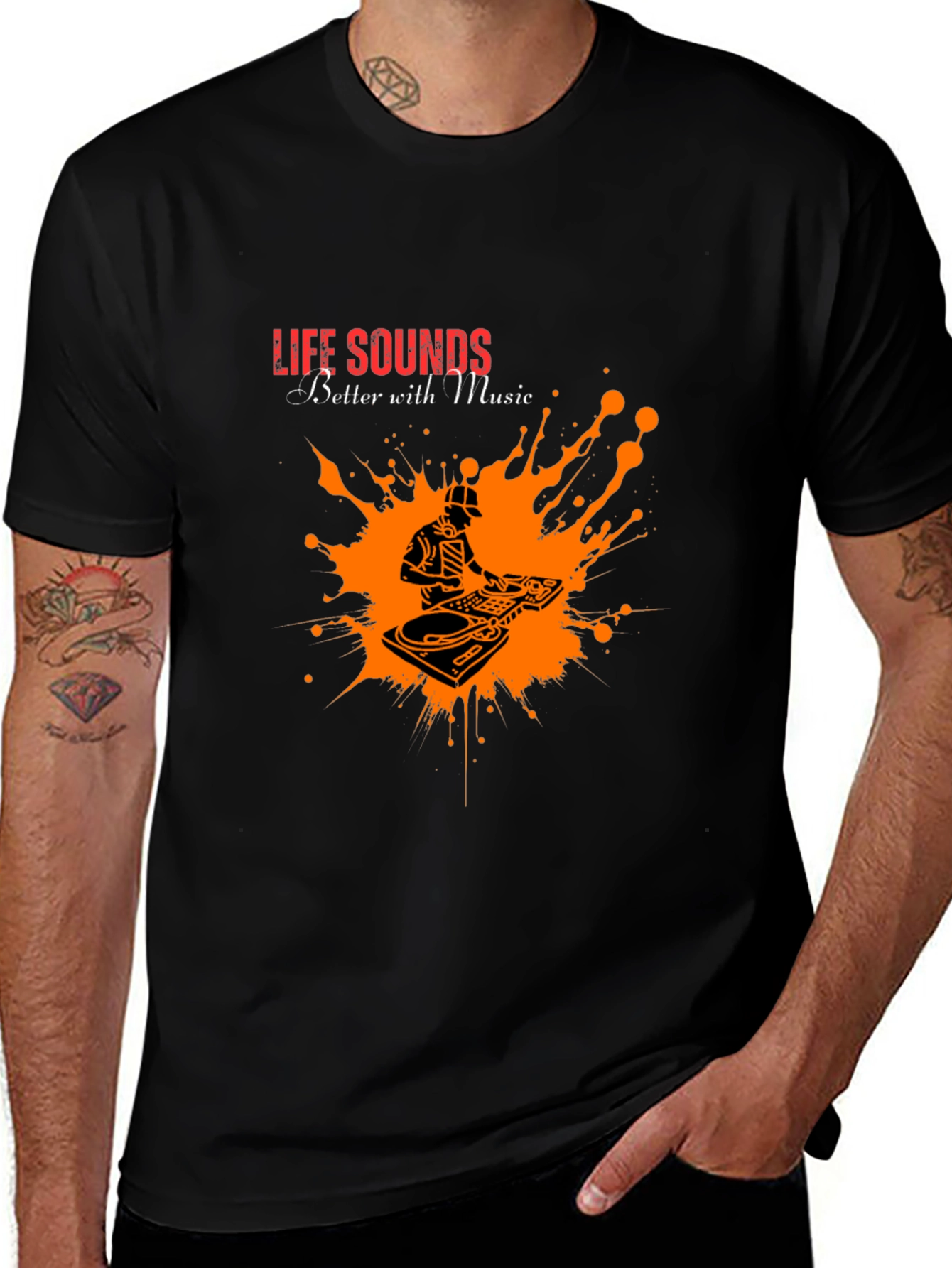 Life Sounds Better with Music T-Shirt