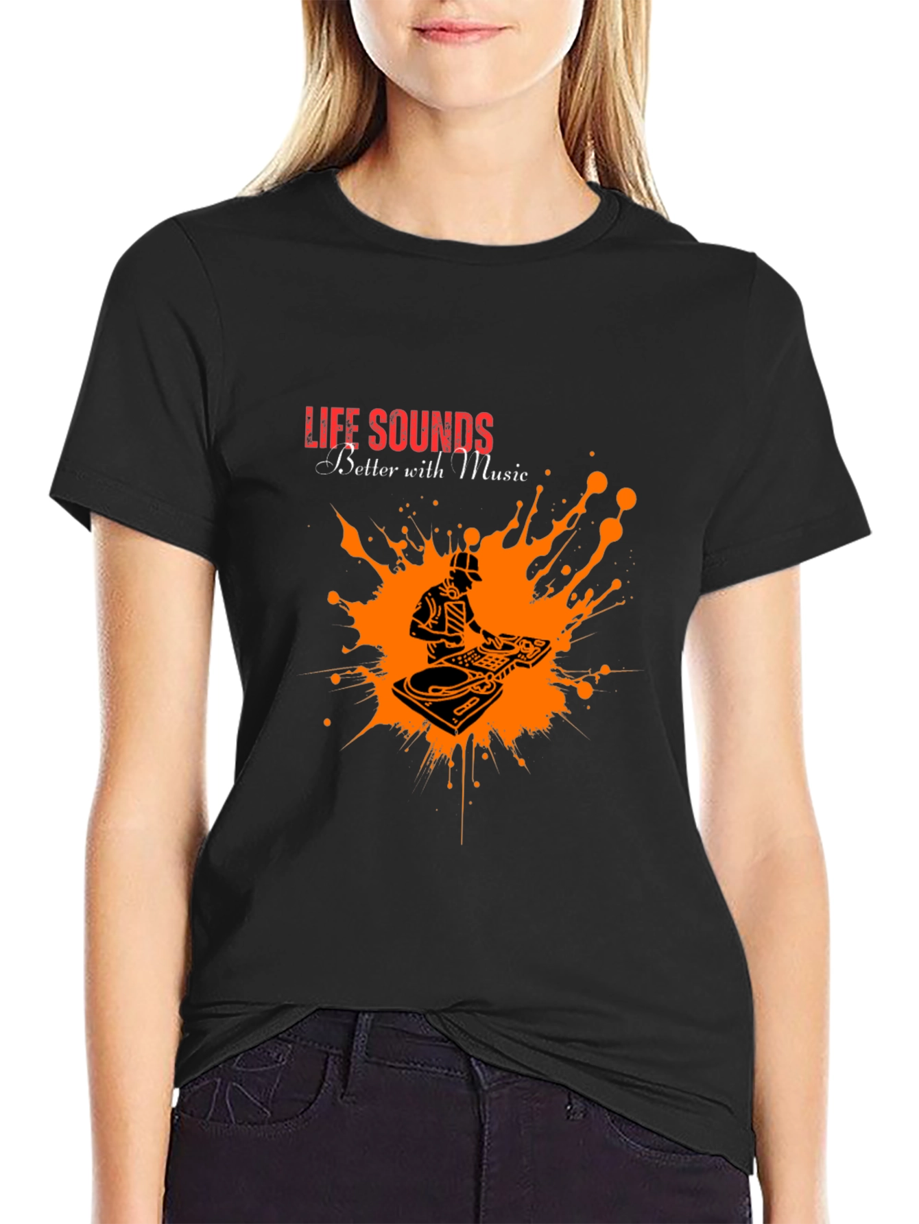 Life Sounds Better with Music T-Shirt