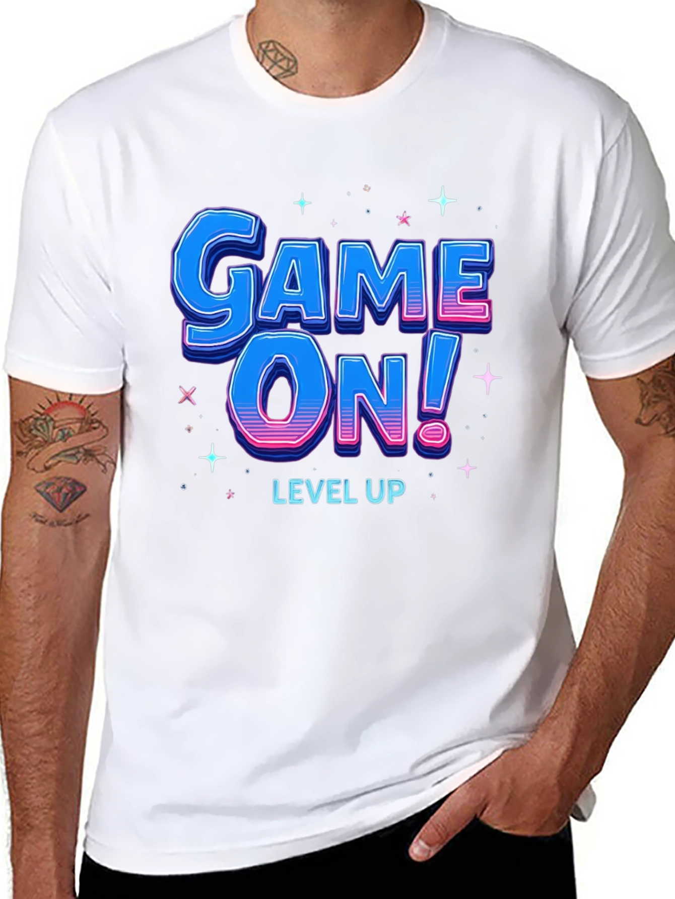 Game On! Level Up T-Shirt - Gamer Style
