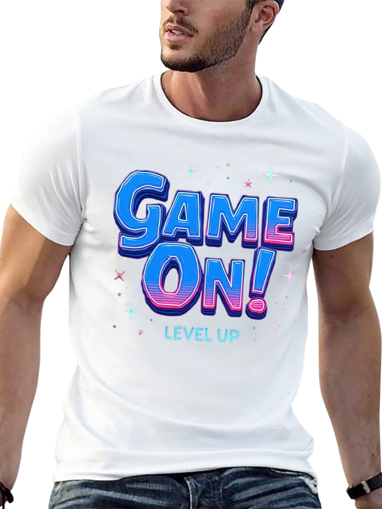 Game On! Level Up T-Shirt - Gamer Style