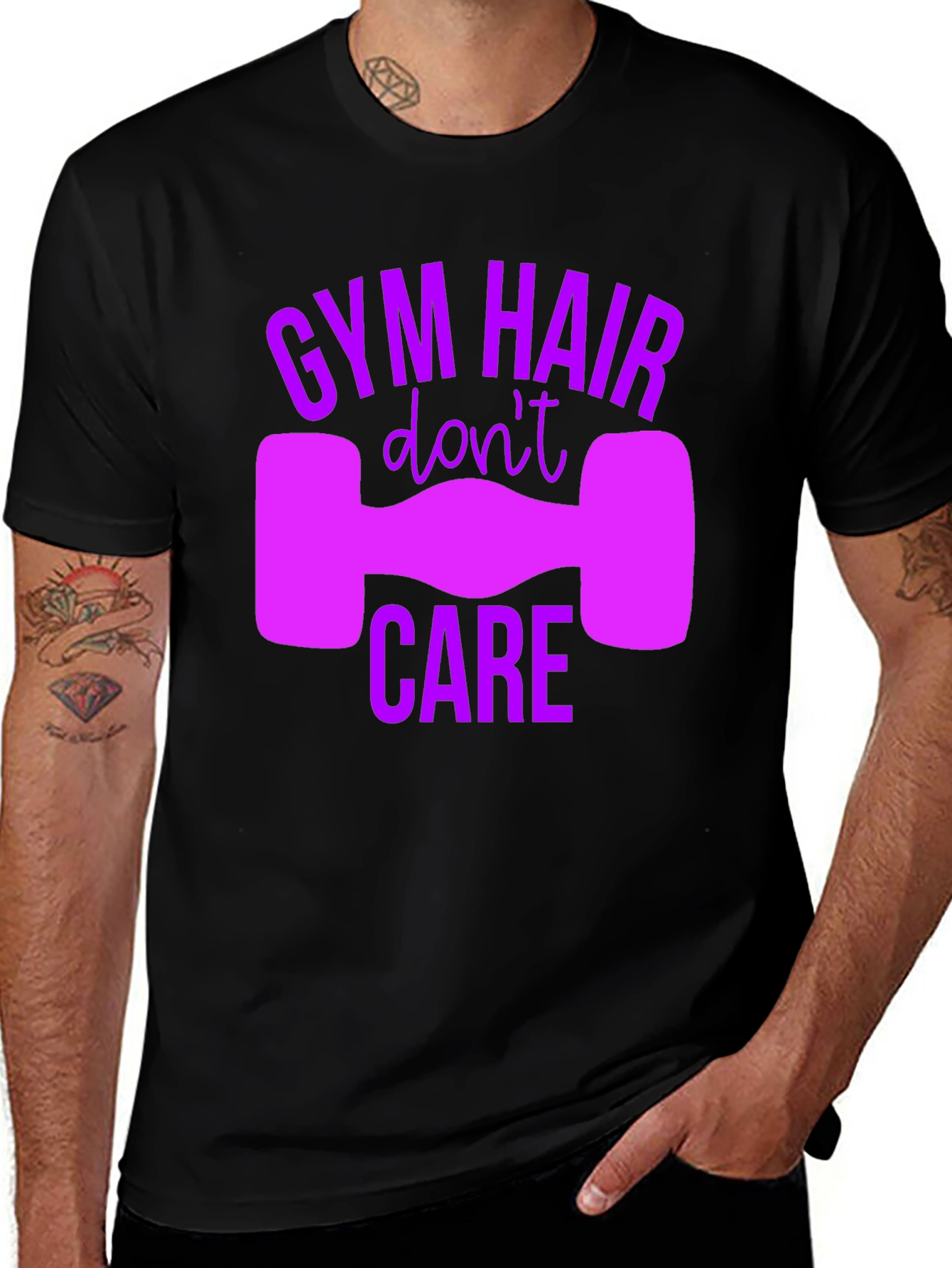 Gym Hair Dont Care Graphic Tee