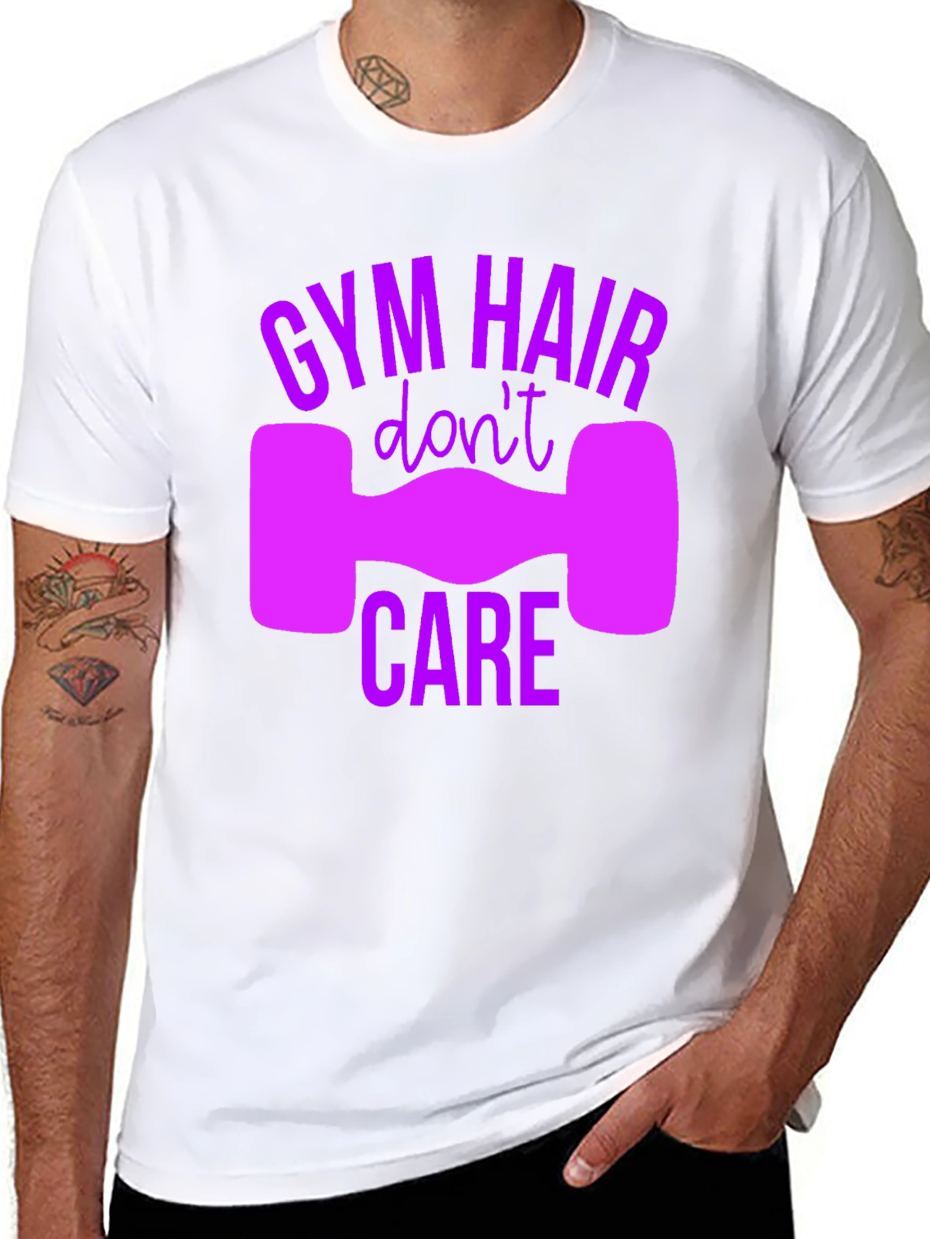 Gym Hair Dont Care Graphic Tee