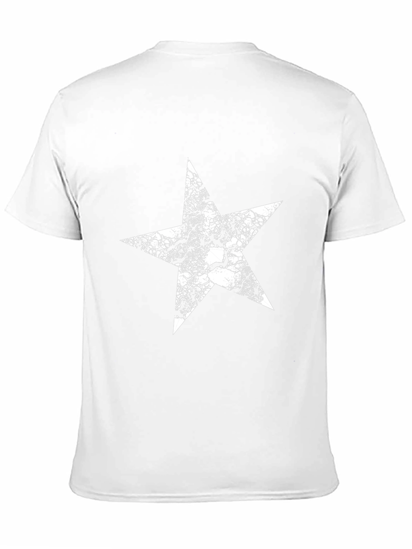Star Graphic Tee - Black Cotton T-Shirt