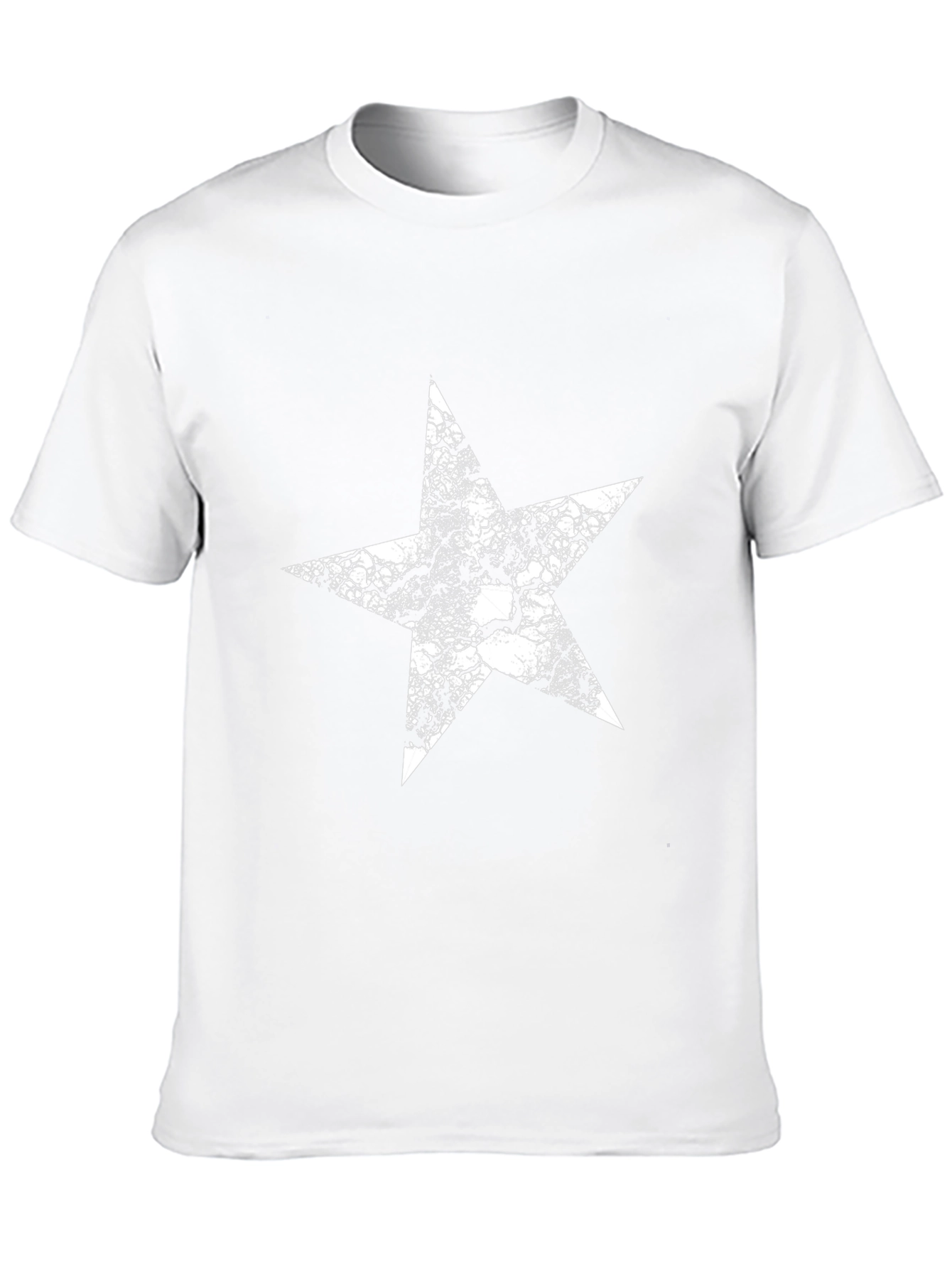 Star Graphic Tee - Black Cotton T-Shirt