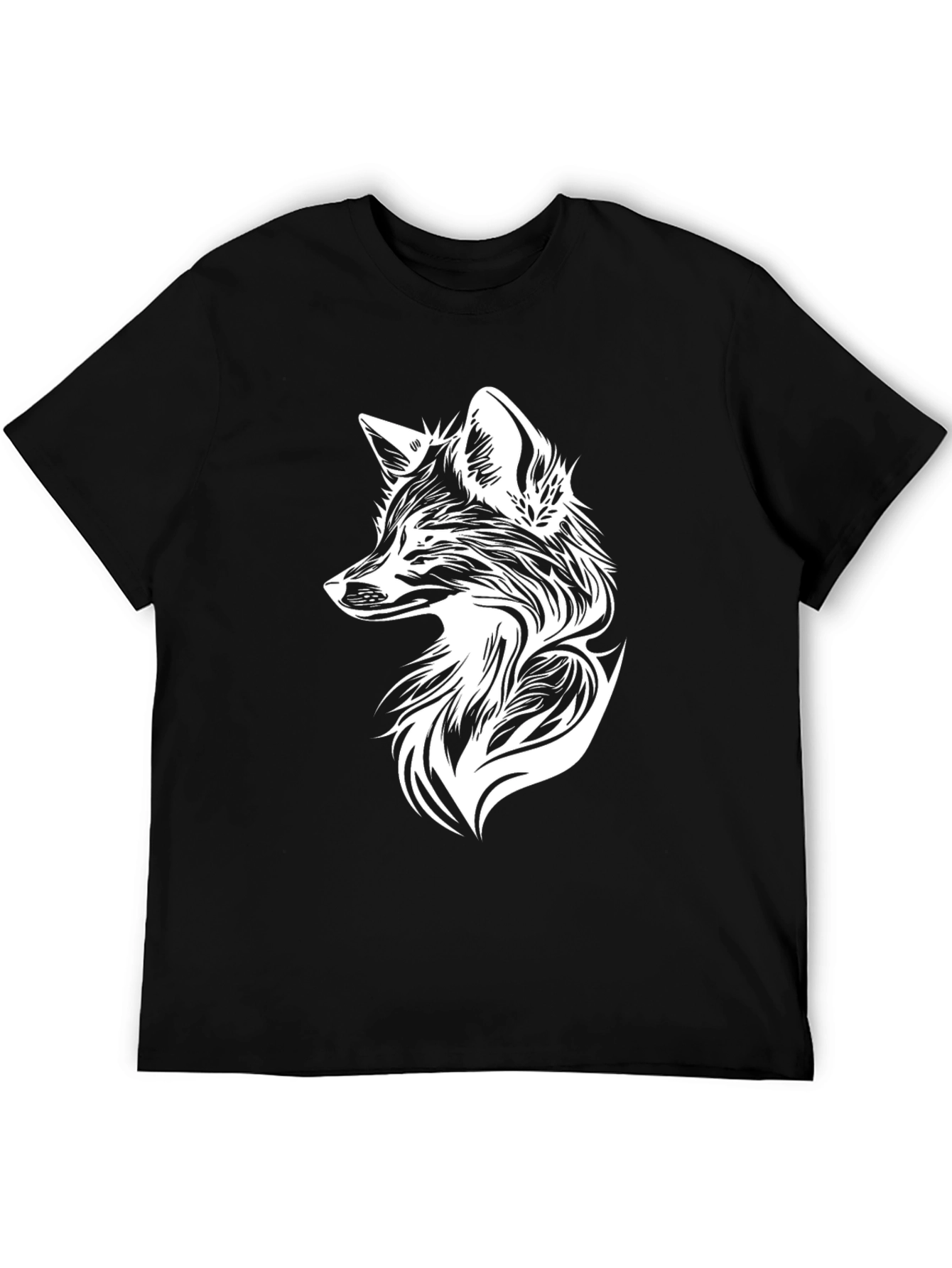 Fox Graphic Tee - Black Short Sleeve Shirt