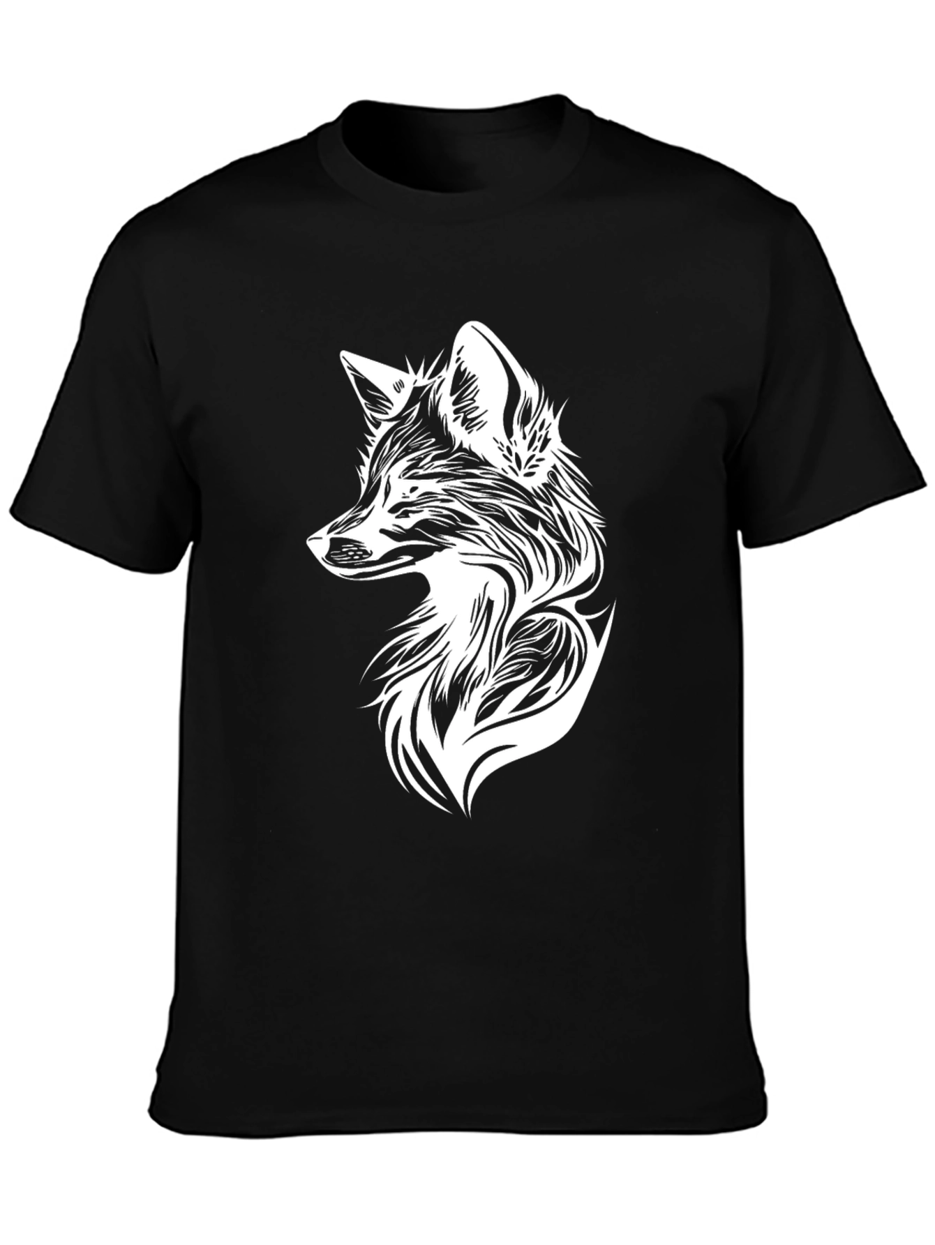 Fox Graphic Tee - Black Short Sleeve Shirt