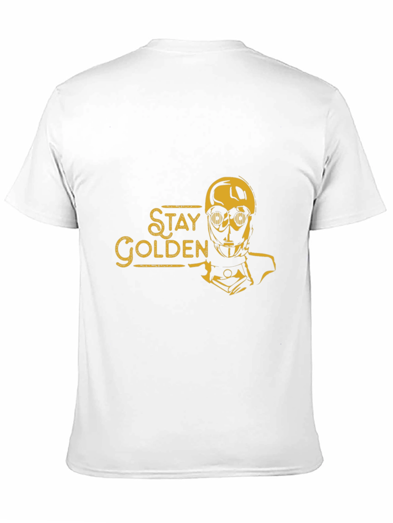 Stay Golden Robot Graphic Tee - Black