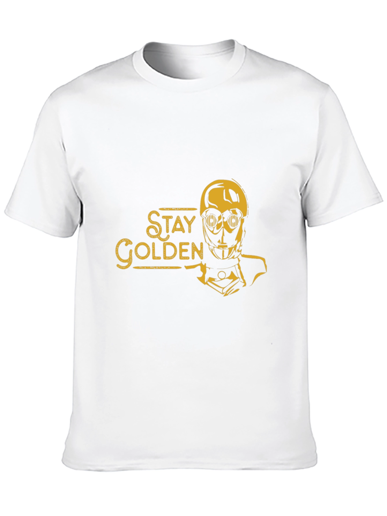 Stay Golden Robot Graphic Tee - Black