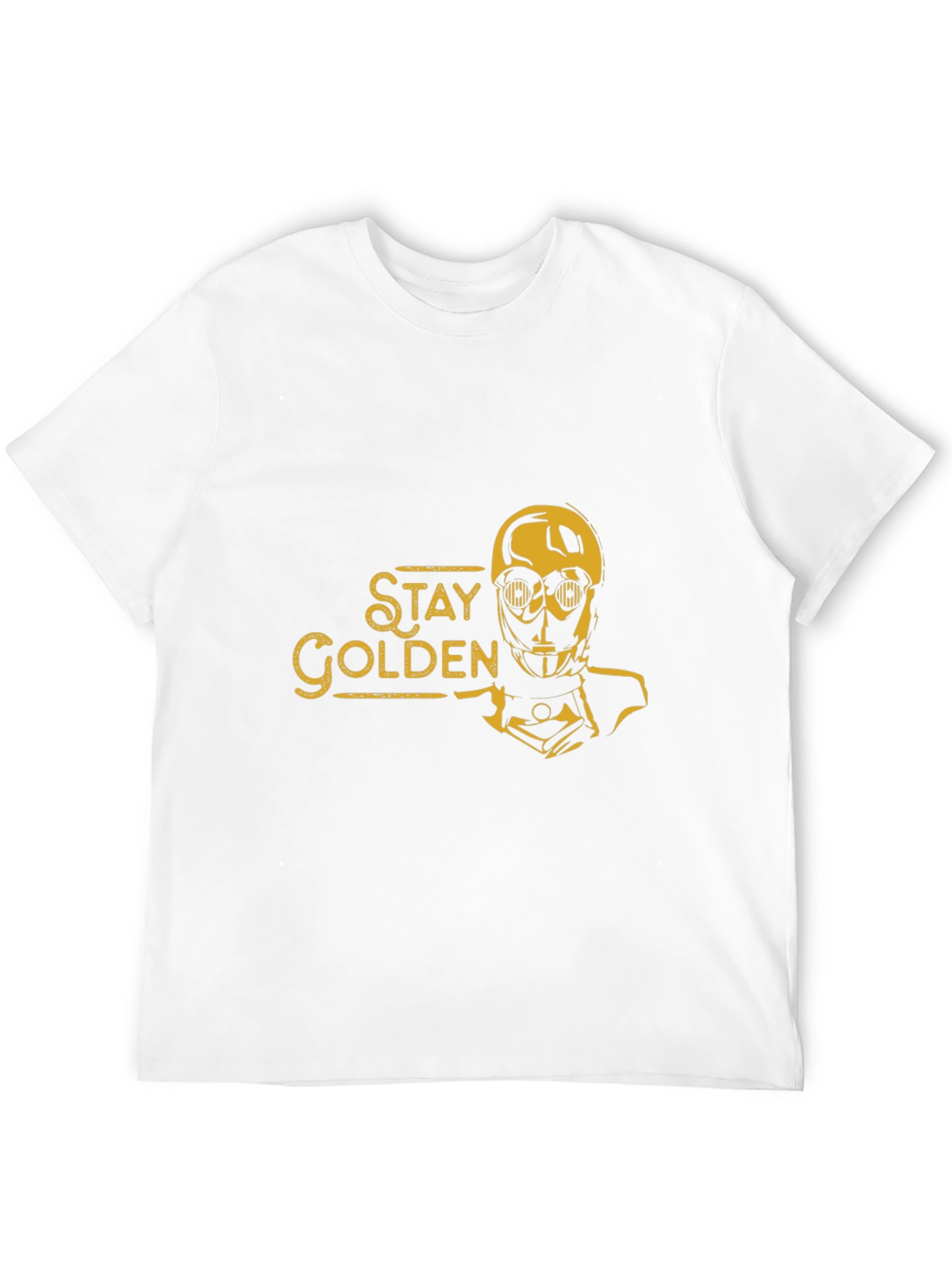 Stay Golden Robot Graphic Tee - Black