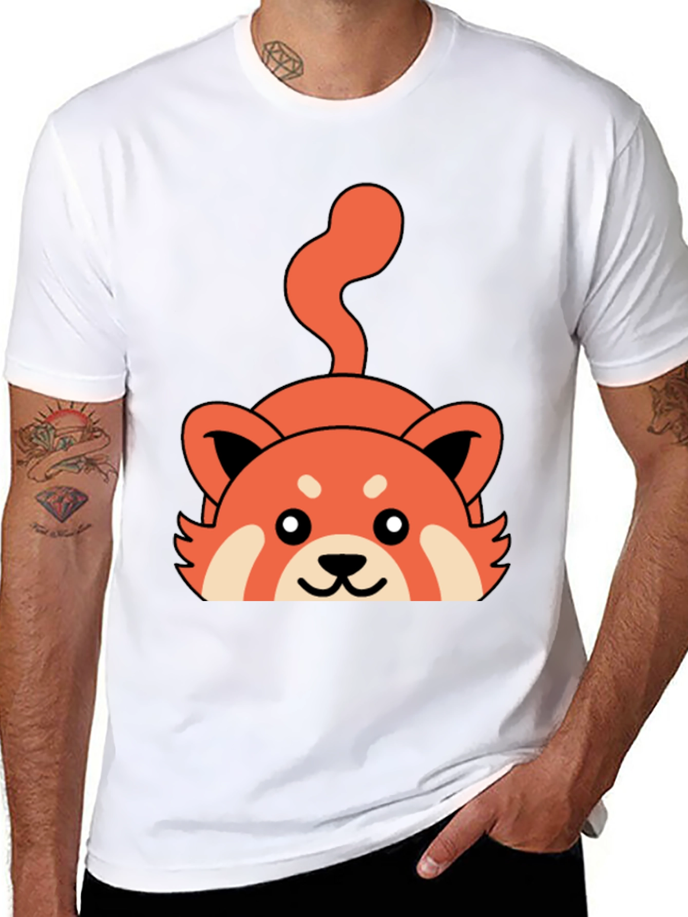 Cute Red Panda Graphic T-Shirt - Unisex Style