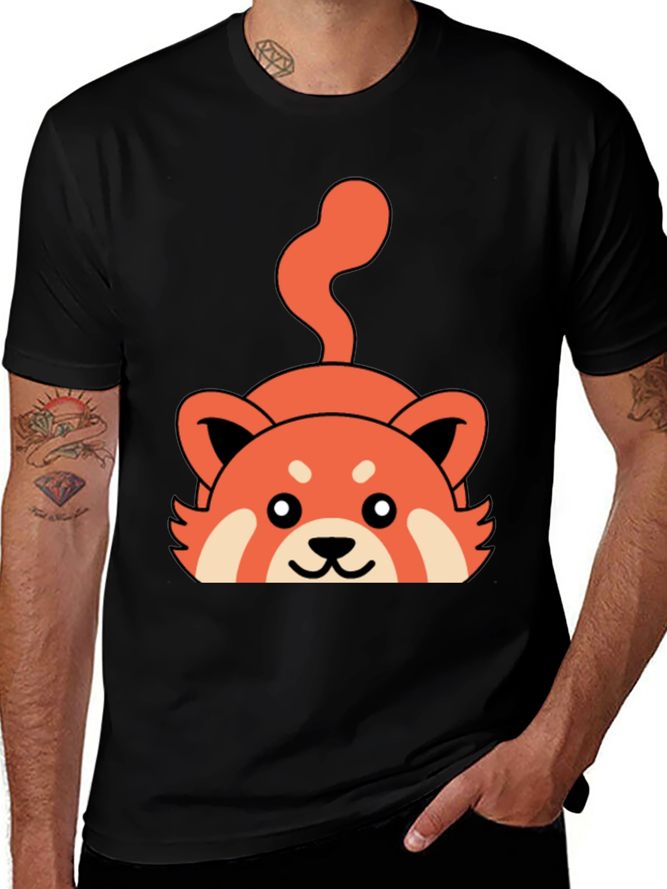 Cute Red Panda Graphic T-Shirt - Unisex Style