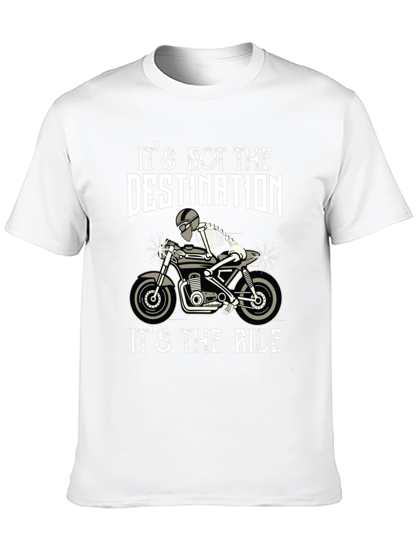 Ride or Die T-Shirt Skeleton Biker Tee
