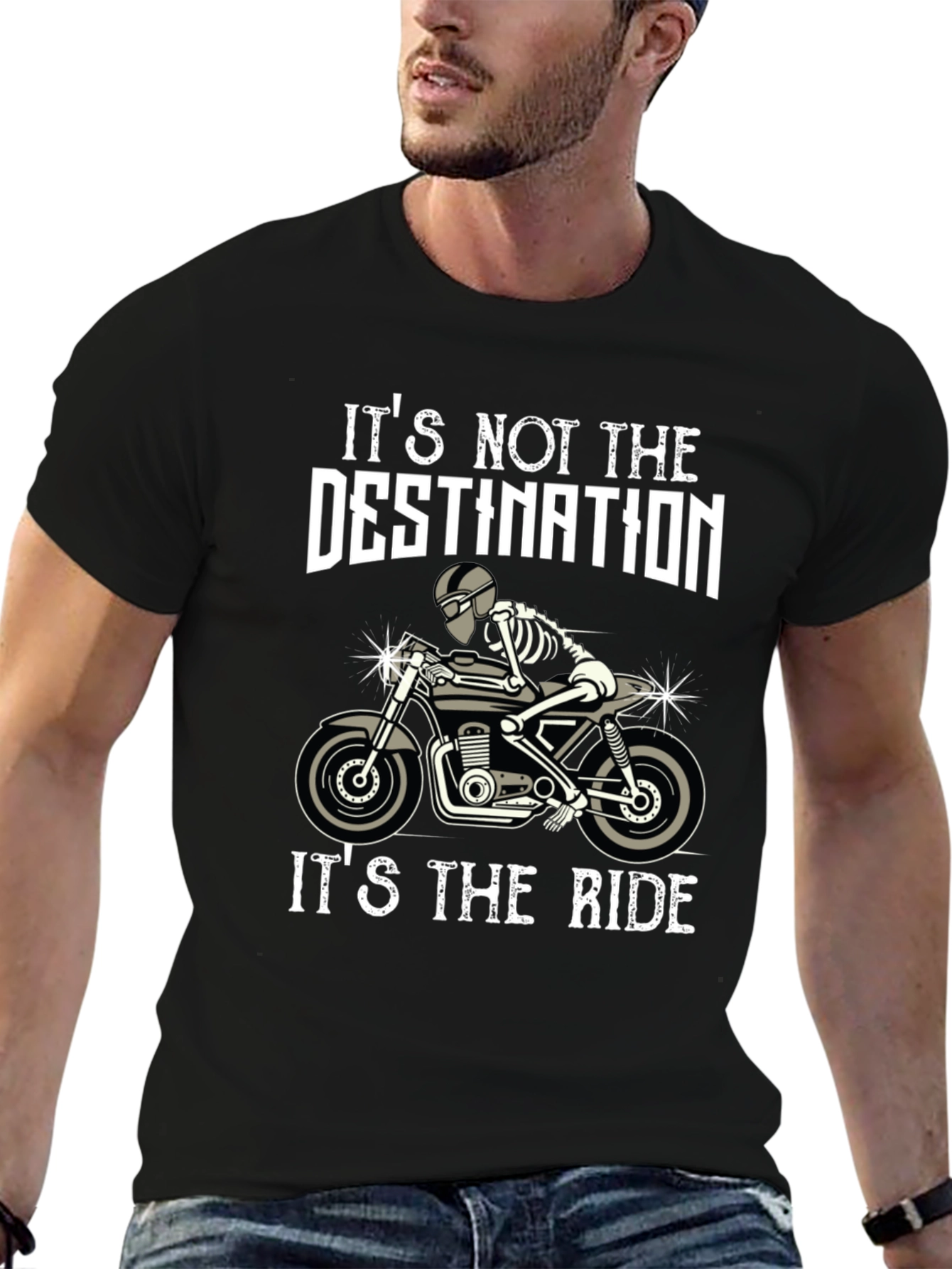 Ride or Die T-Shirt Skeleton Biker Tee