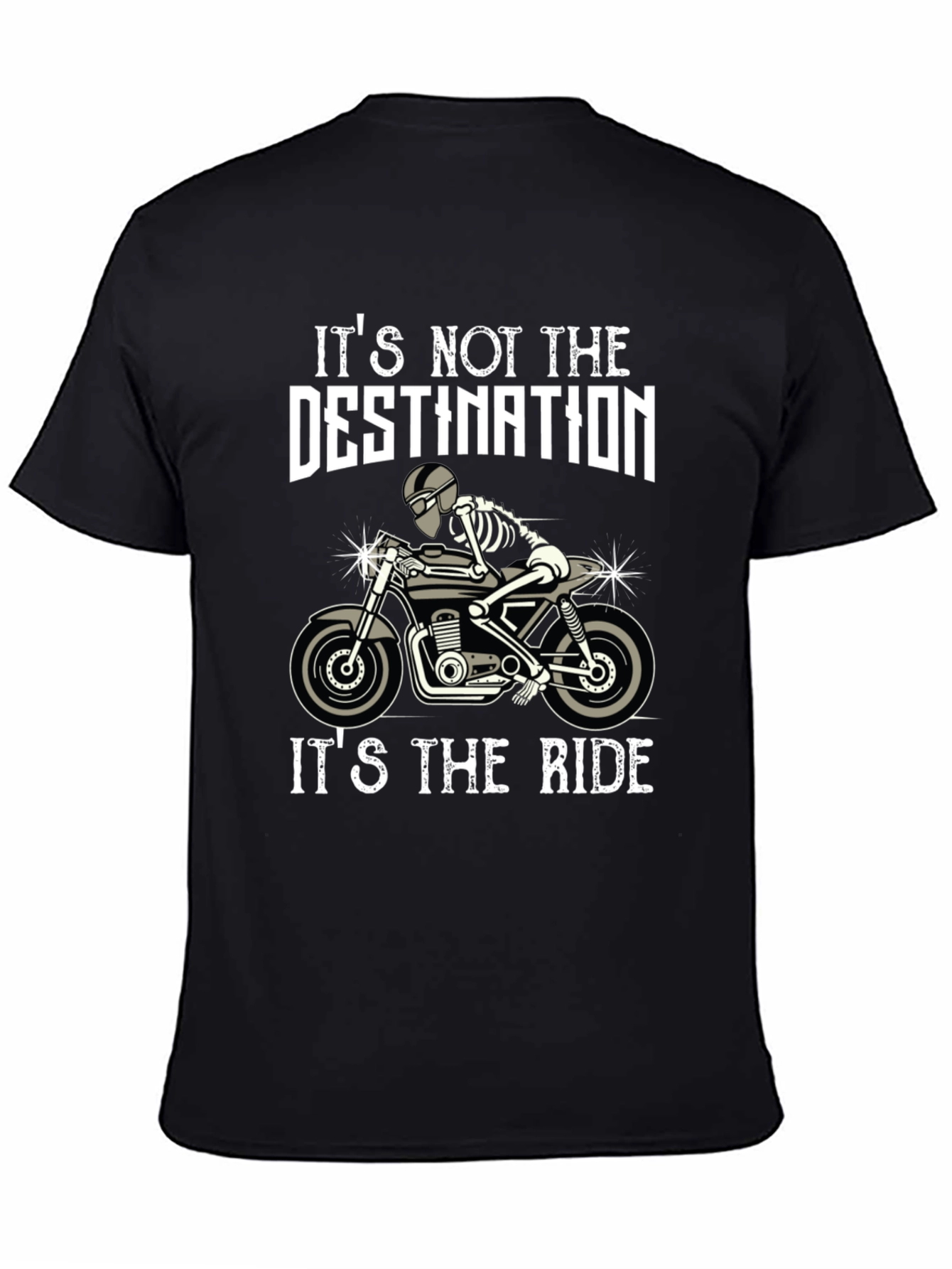Ride or Die T-Shirt Skeleton Biker Tee