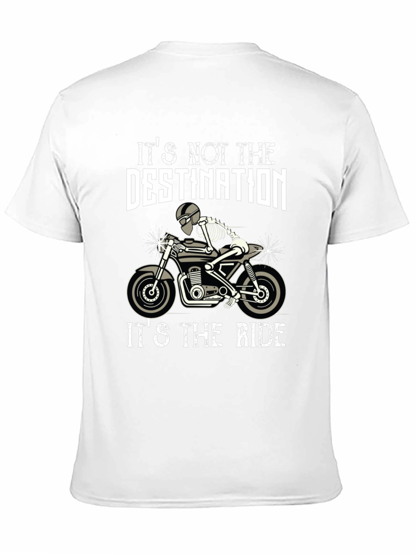 Ride or Die T-Shirt Skeleton Biker Tee